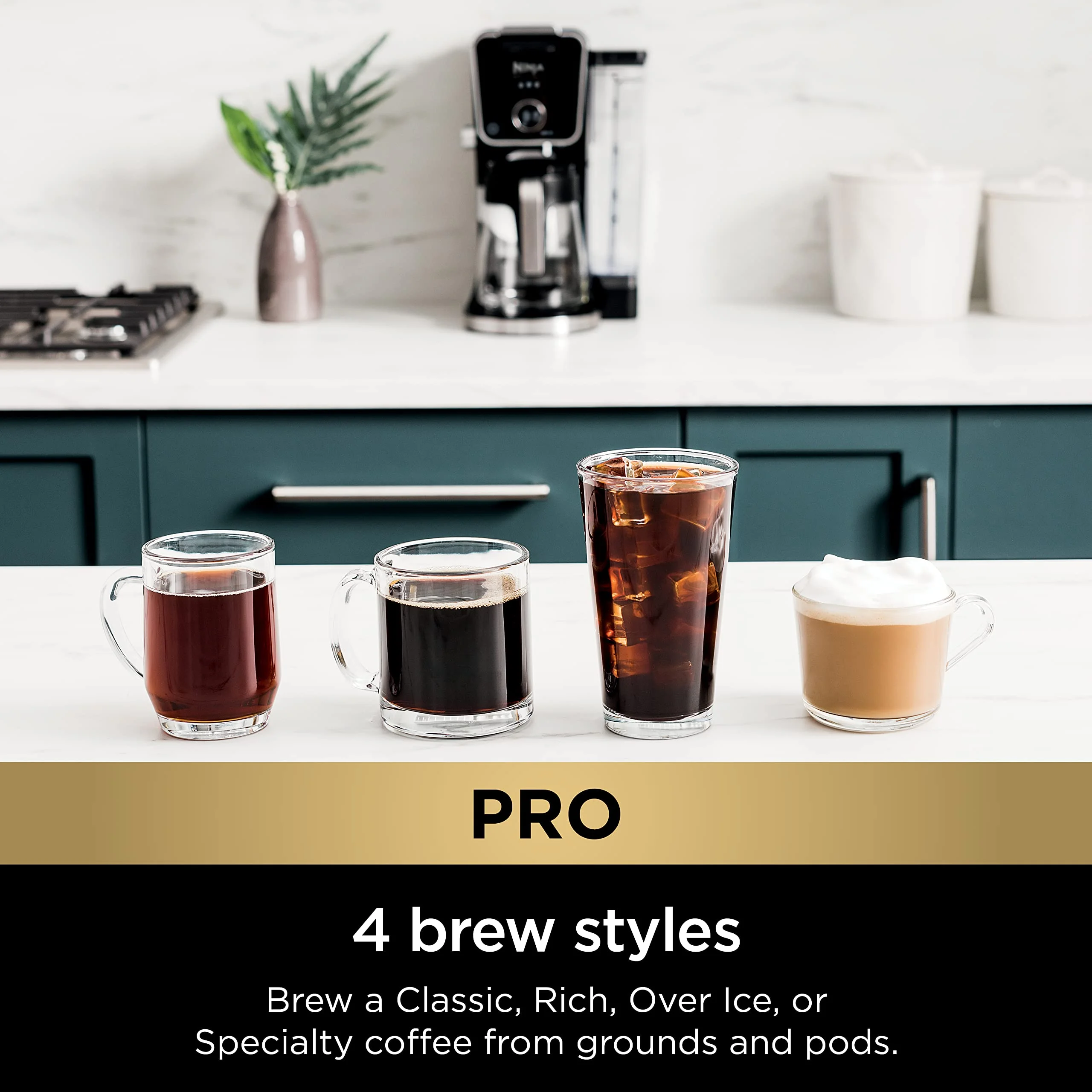 Ninja Drip Coffee Maker With K Cup Combo, DualBrew Pro Specialty Coffee System, Coffee Machine Compatible with K-Cup Pods, 12 Cup Single Serve Coffee Makers with Paper Filter, CFP301 Frother? F - Image 9