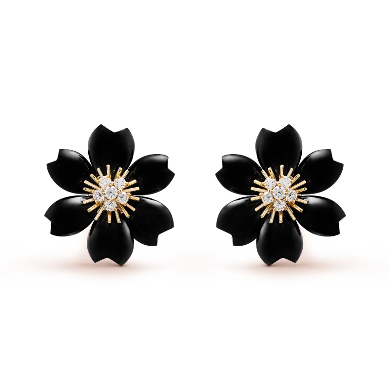 Replicate Rose de Noël earrings, small model(1:1 replica) - Original Replica Club