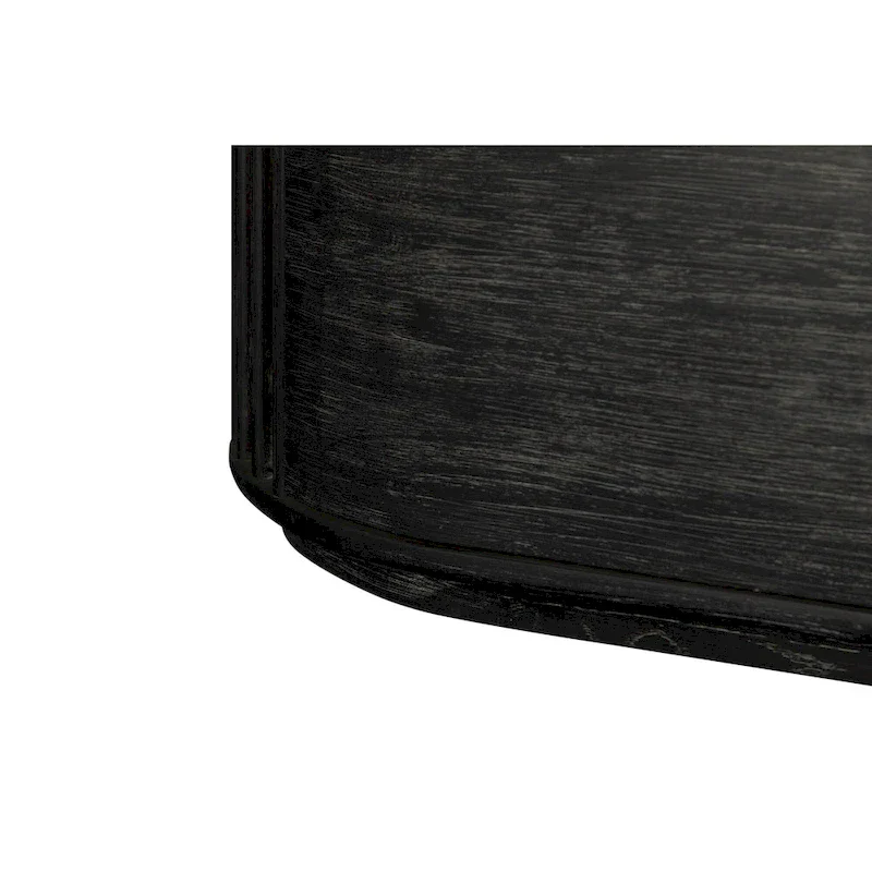 Modrest Fields Contemporary Black Acacia Chest of Drawers