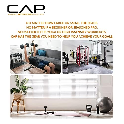 CAP Barbell 150 LB Coated Hex Dumbbell Weight Set With Vertical Rack - Black - Image 3 CAP Barbell 150 LB Coated Hex Dumbbell Weight Set With Vertical Rack - Black - Image 3