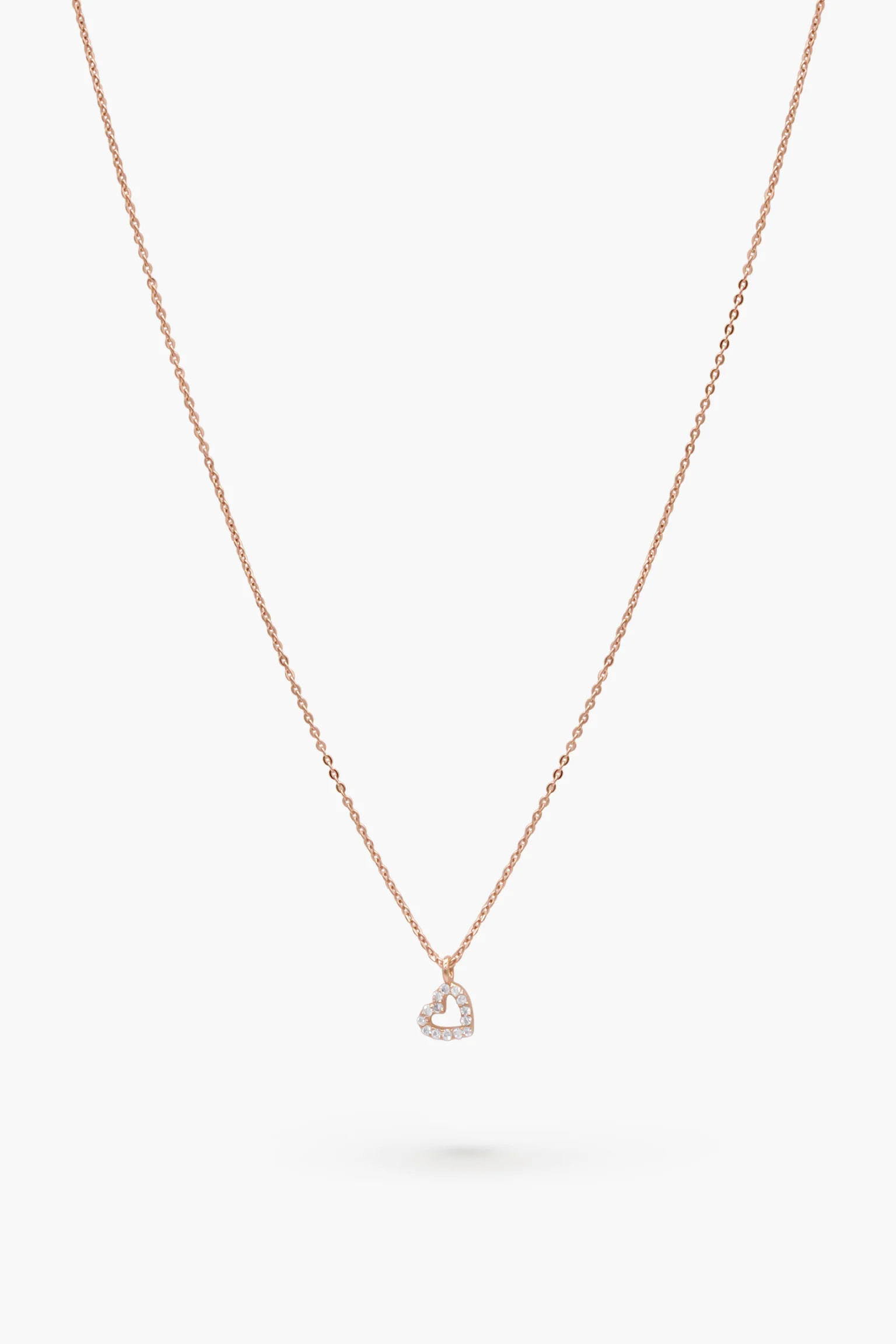 diamond heart necklace