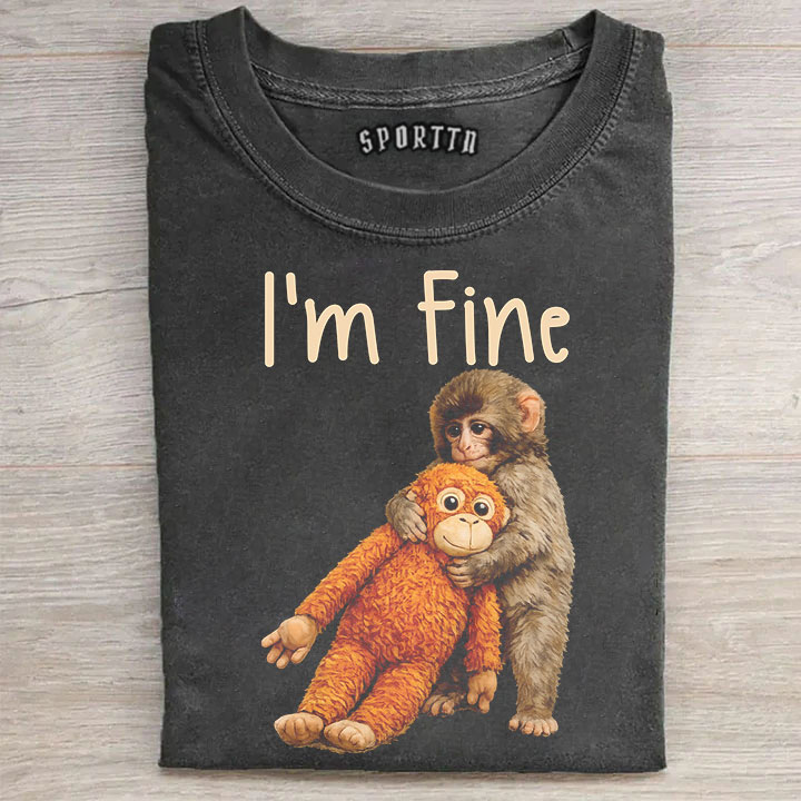 Punch-kun Monkey Meme Graphic T-shirt