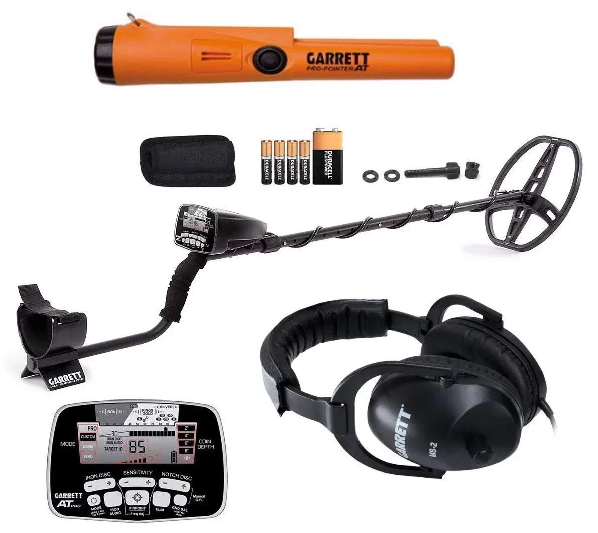 Garrett AT PRO Metal Detector With Pro-Pointer AT Underwater Pinpointer And 8.5 x 11 in PROformance DD Searchcoil Garrett AT PRO Metal Detector With Pro-Pointer AT Underwater Pinpointer And 8.5 x 11 in PROformance DD Searchcoil