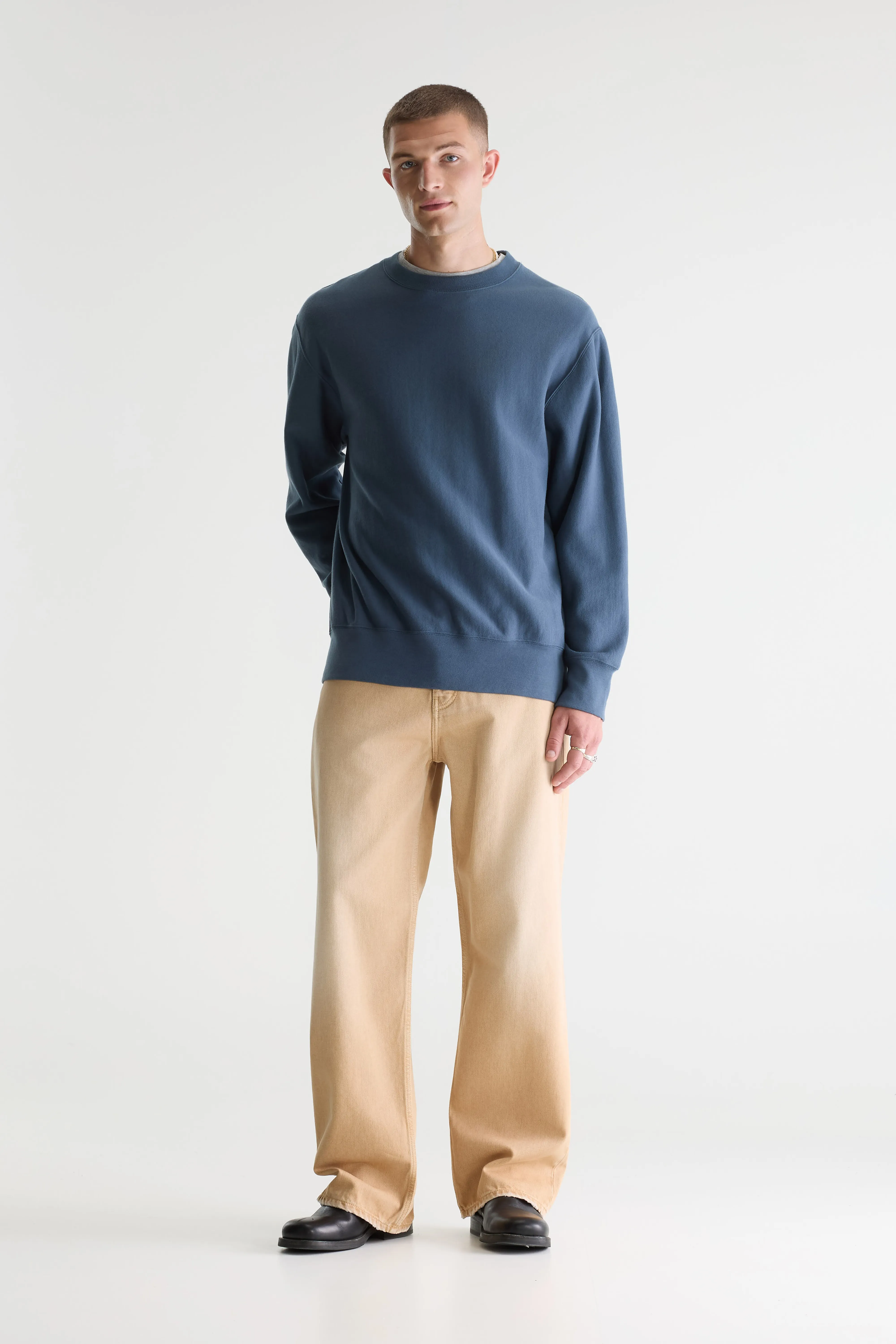 Bellerose Flake crewneck blue-grey sweatshirt (242 / M / DOVE)