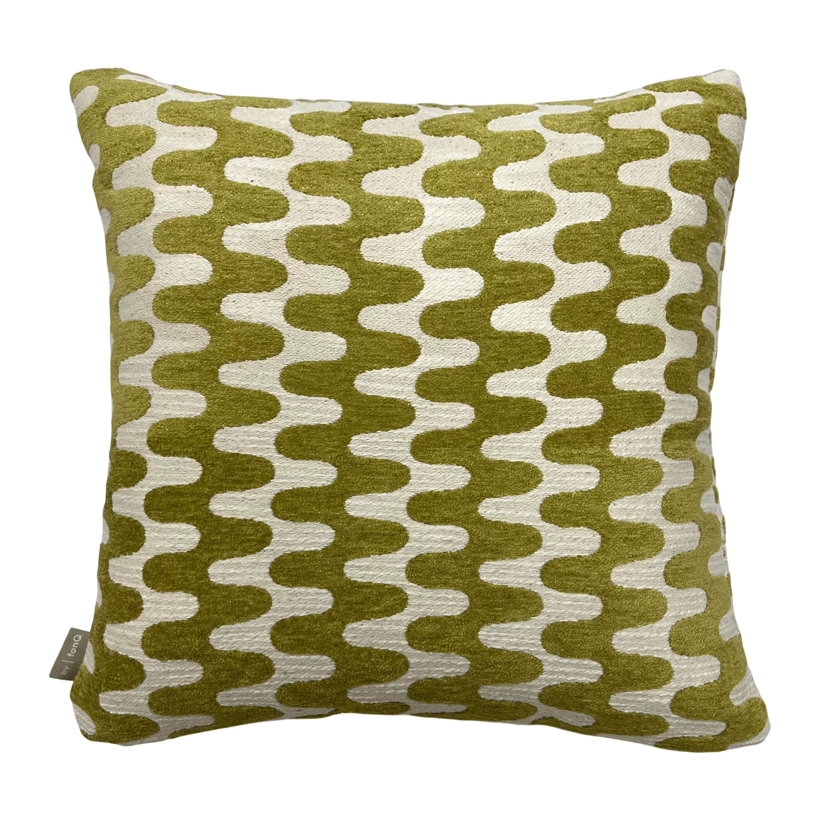 Blokker Wavies Sierkussen 50 x 50 cm - Lime