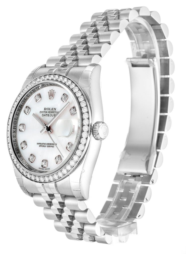 Replica Rolex Datejust 36mm Mother Of Pearl – White Dial 116244