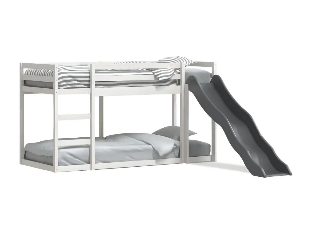 Litera con tobogán y escalera Hogarve maciza de Hogarve 80x200 cm wuuk50559