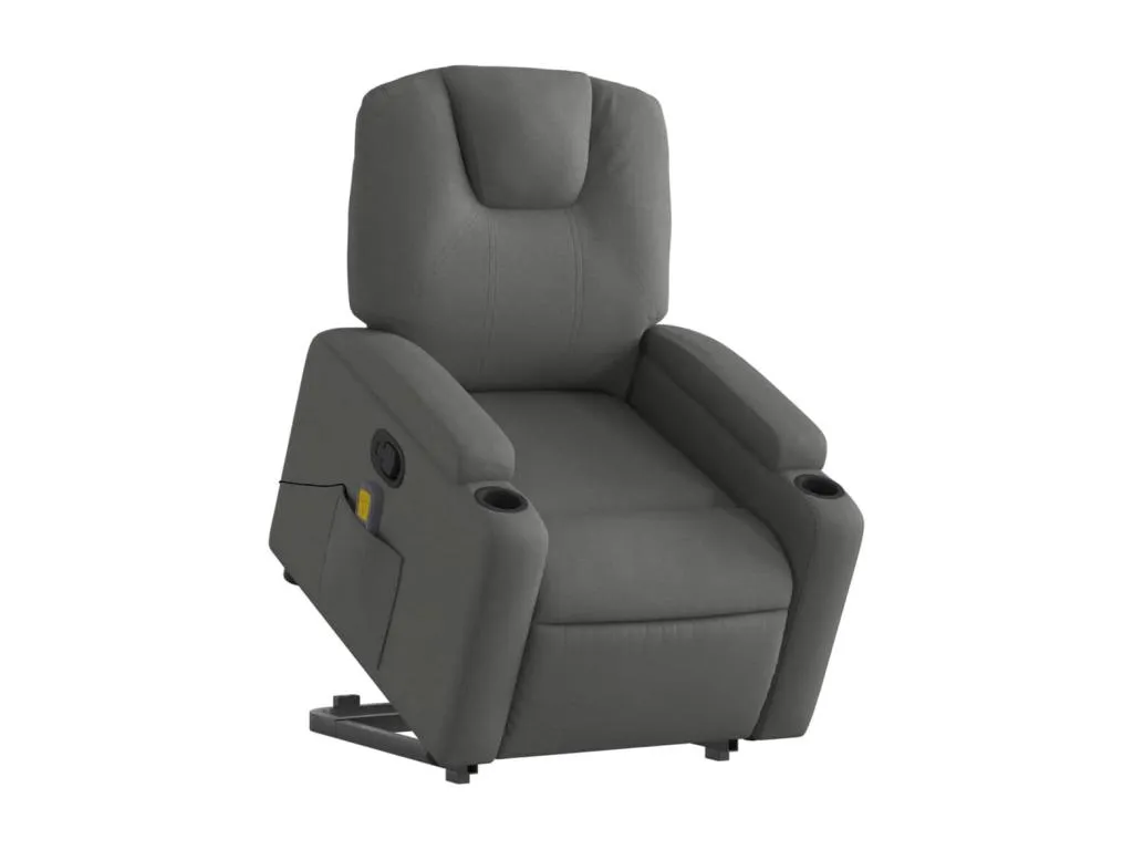 Silla de masaje reclinable de pie en tela gris oscuro. hqx3662256
