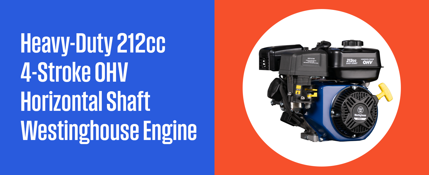 Westinghouse Engine, 212CC, 4-Stroke OHV, Westinghouse