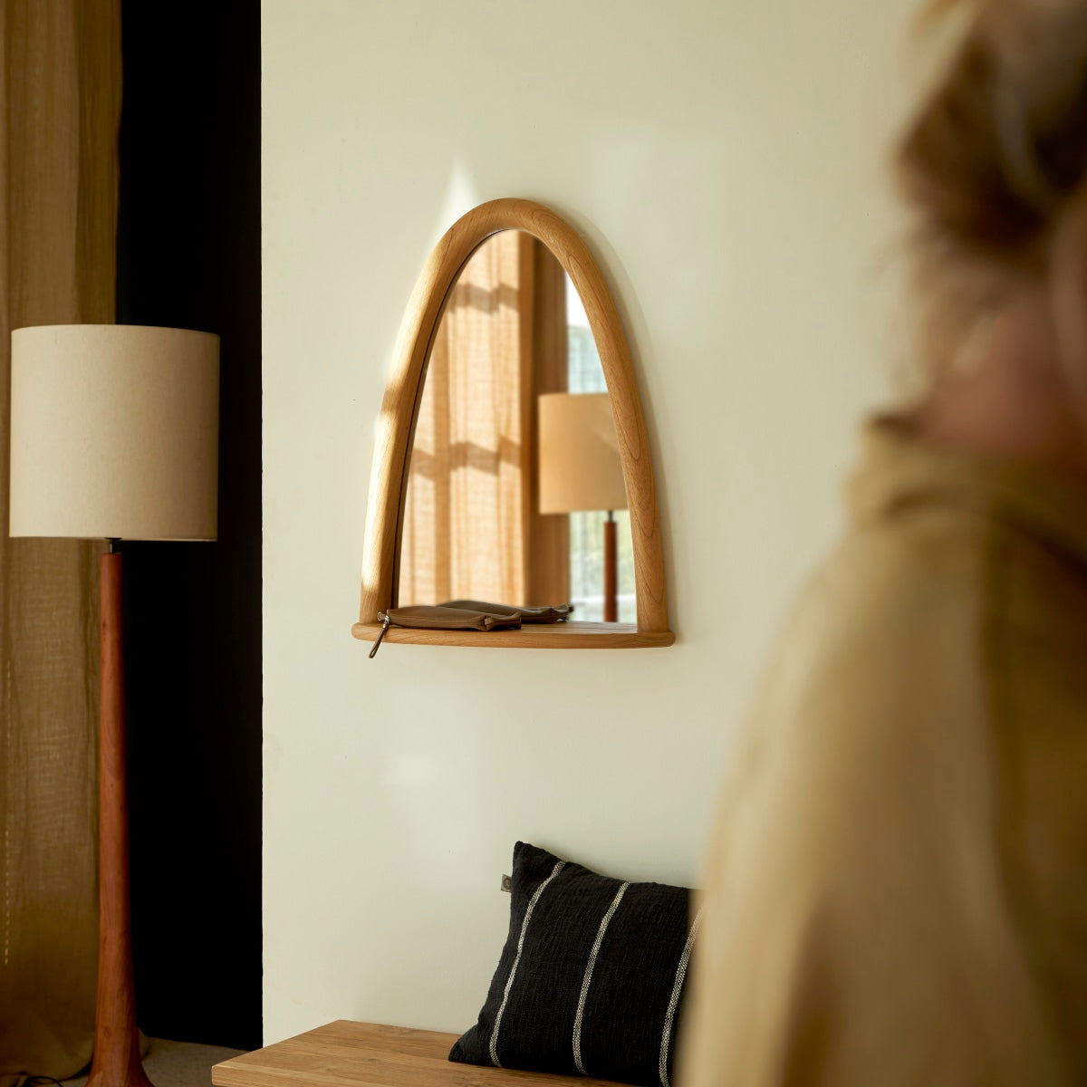 Tikamoon - Lana - Spiegel van mindi 68x55 cm