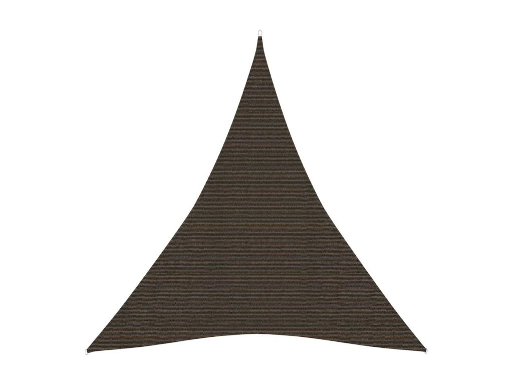 Vela de sombra 160 g/m² Marrón 3x4x4 m HDPE