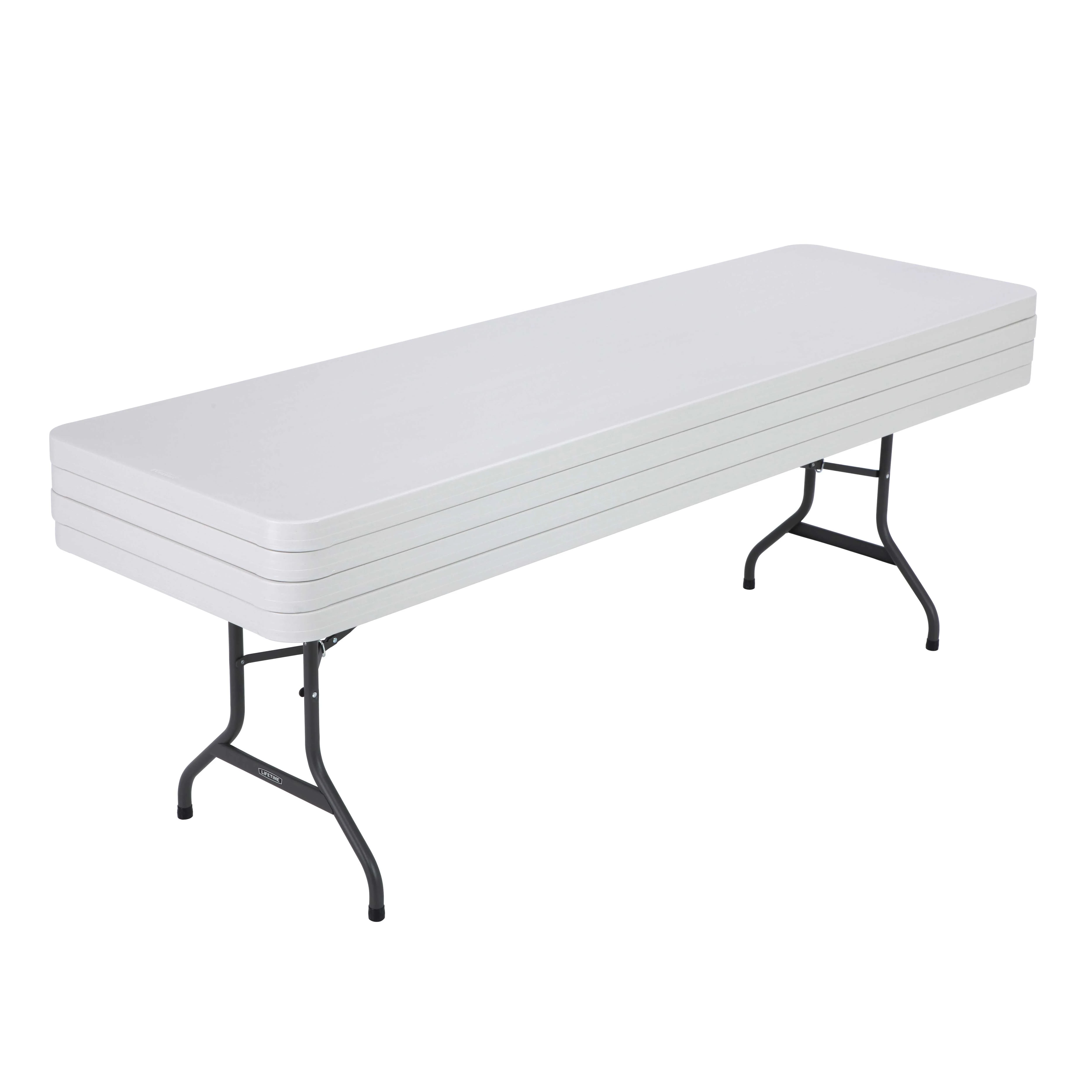 Lifetime Combo Set of (4) 8-Foot Rectangle Folding Tables & (32) Chairs, Indoor/Outdoor Use, White (80147) - Image 21
