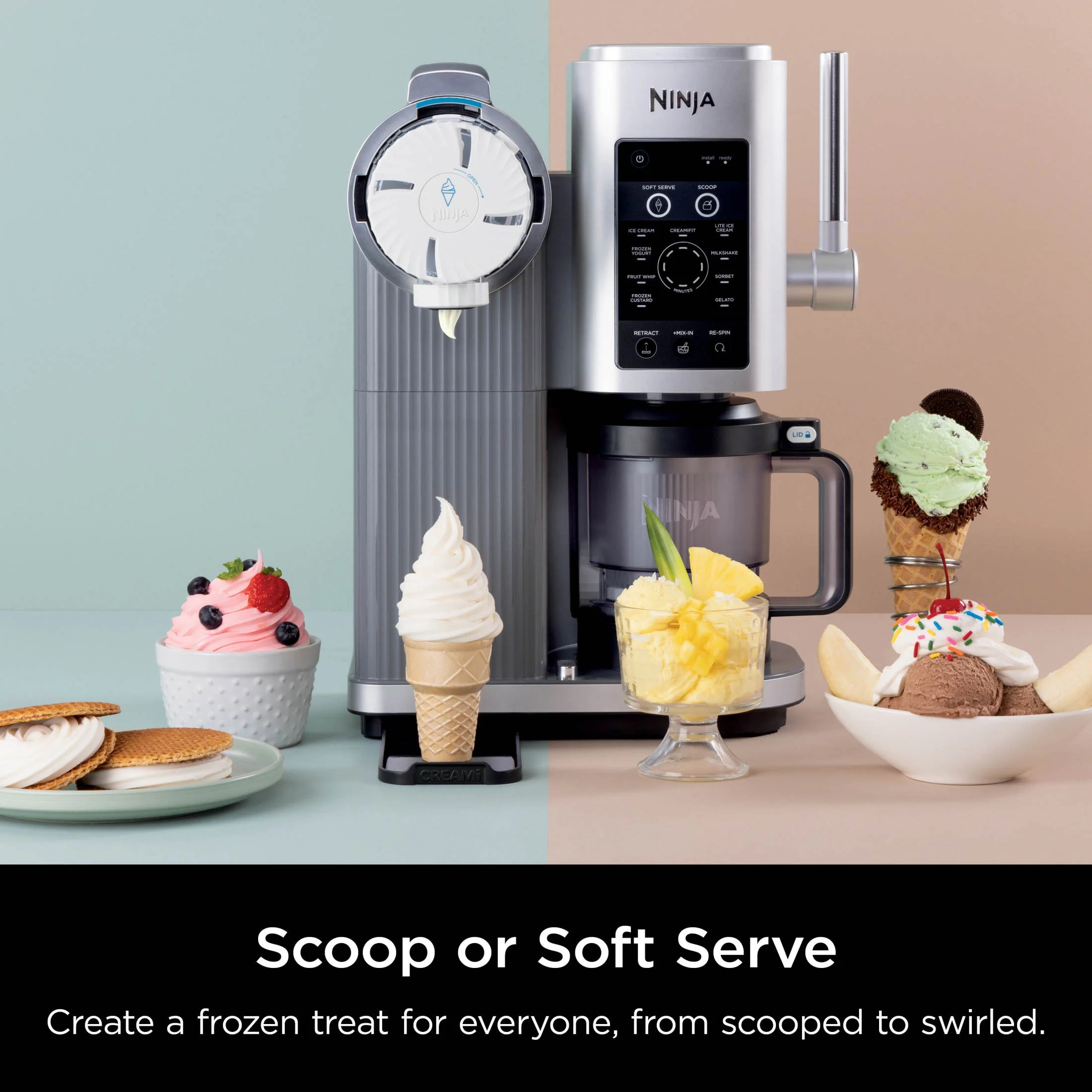 Ninja Swirl? by CREAMi? Soft Serve and Ice Cream Maker, 13 One-Touch Programs, NC701 - Image 5