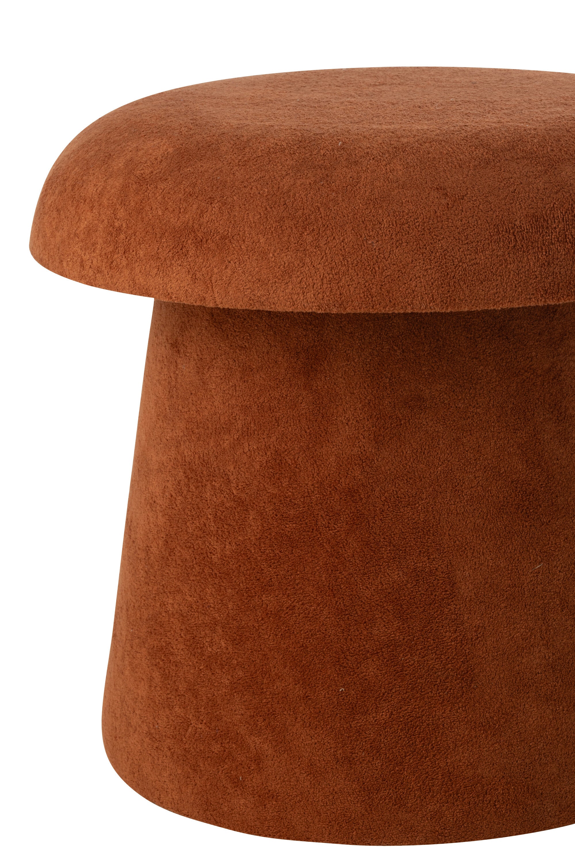 J-Line kruk Paddenstoel - hout - terracotta - small