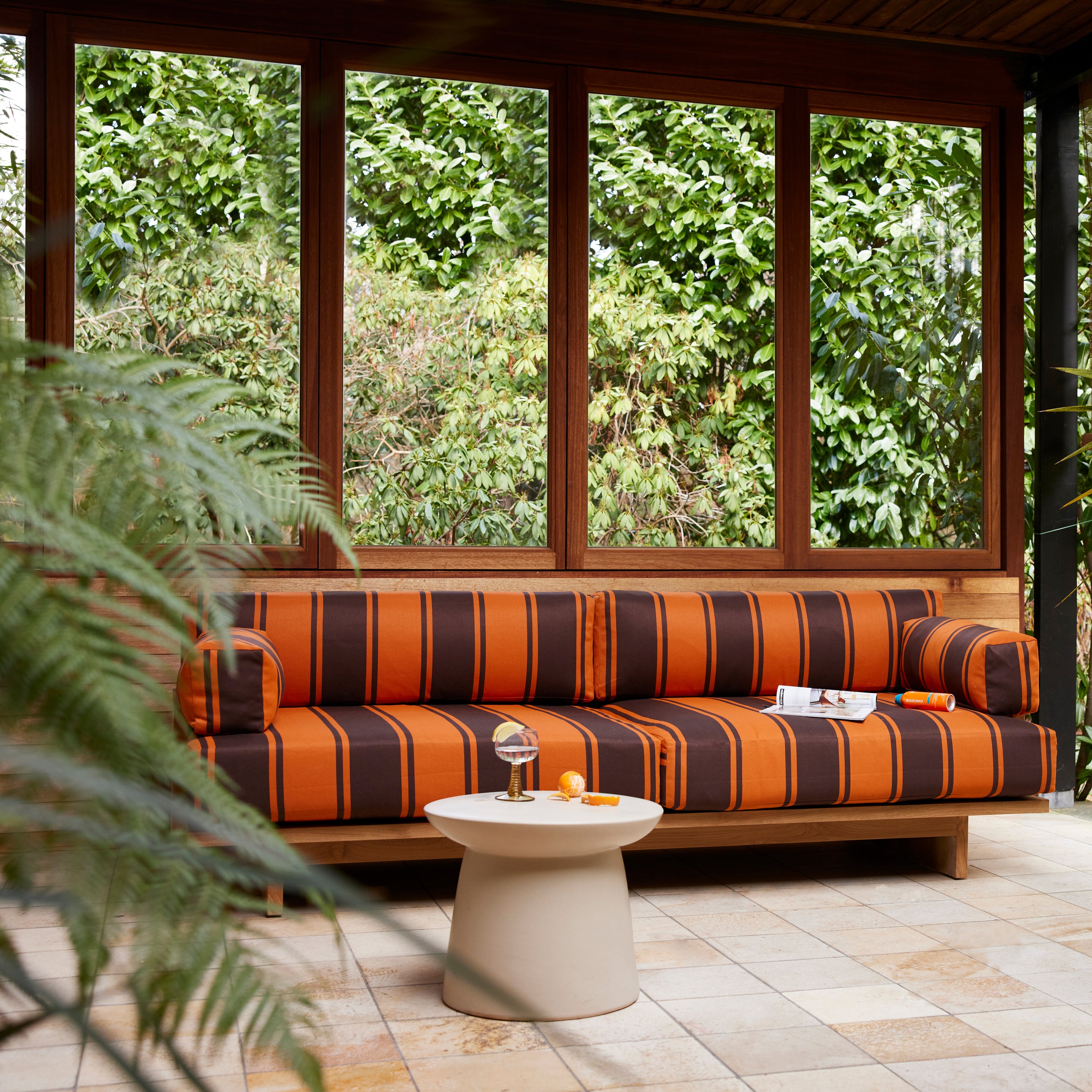 HKliving Teak Tuinbank - Retro