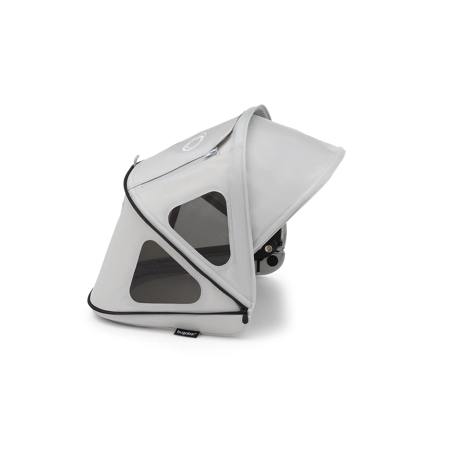 Bugaboo Dragonfly Breezy Sun Canopy Stroller Accessory with UPF 50+ Sun Protection and Ventilation Panels, Misty Grey