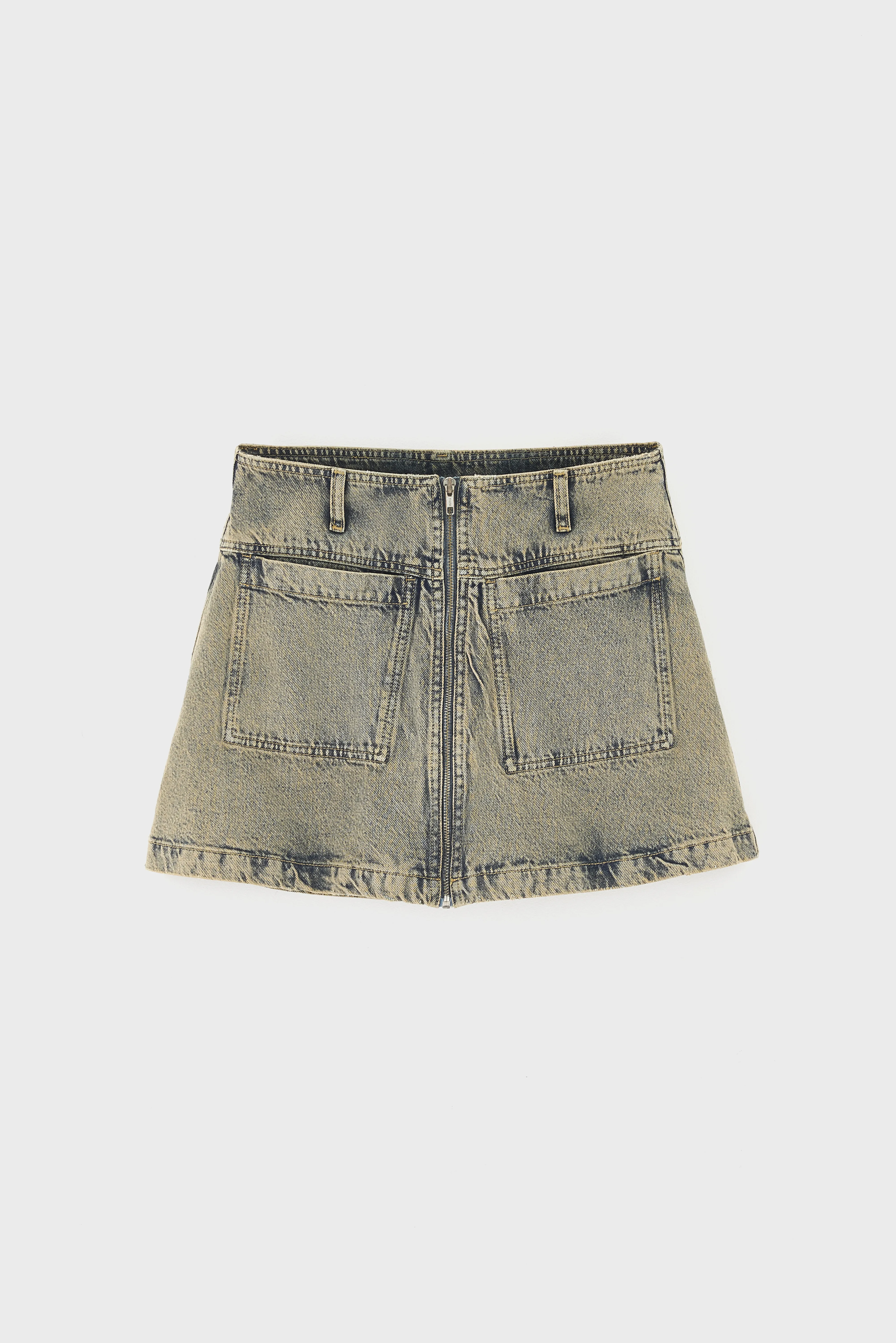 Bellerose Phila denim mini skirt (261 / W / USED LT BLUE)