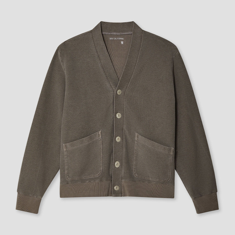 Save Khaki United - Cardigan Terry - Mocha