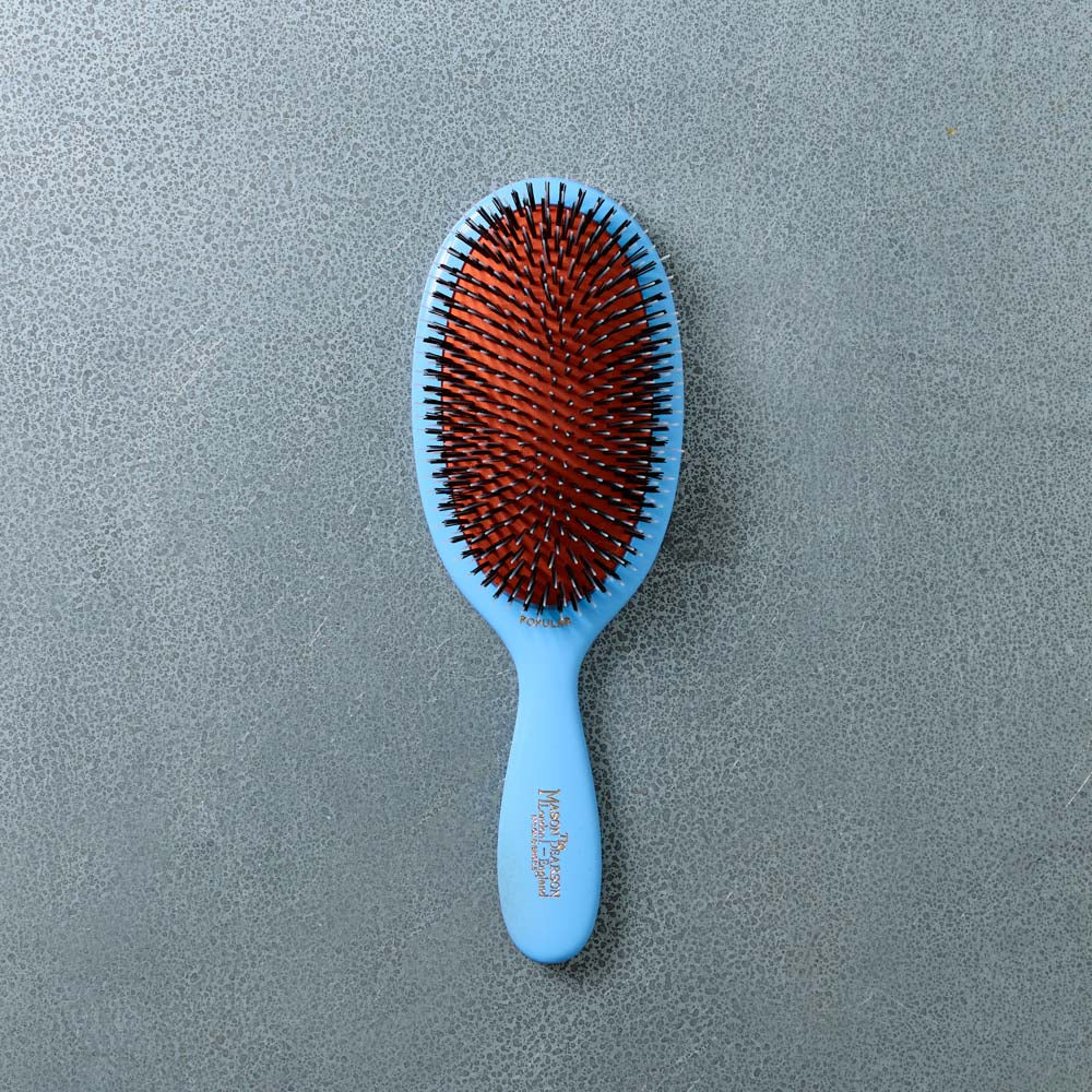 Brosse à cheveux bleue M - Mason Pearson