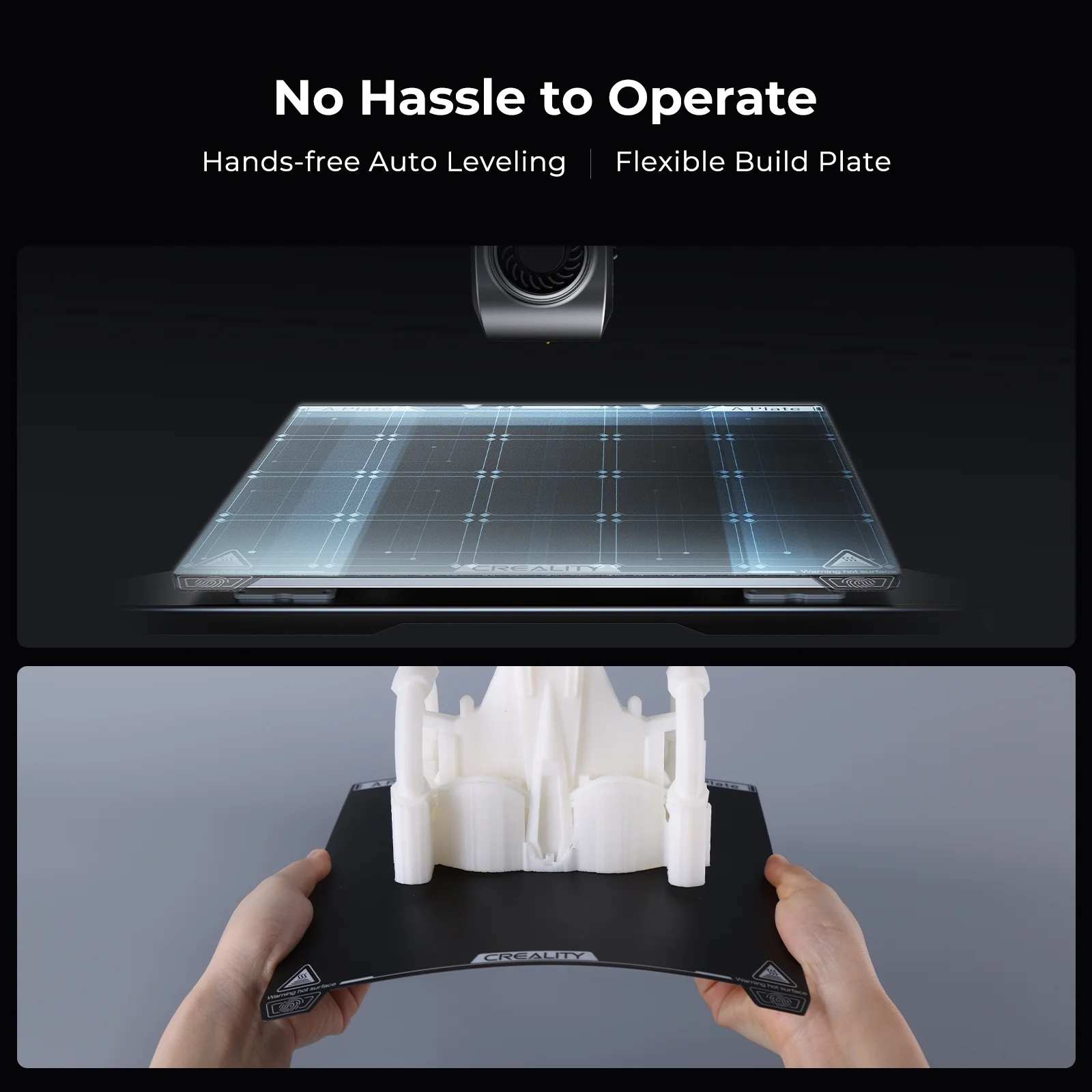 Creality K1 3D Printer Upgrade 600mm/s High-Speed 3D Printer with 4.3" Color Touch Screen, Hands-Free Auto Leveling, Dual Fans Cooler, One Tap Self-Test, Printing Size 220*220*250mm - Image 5