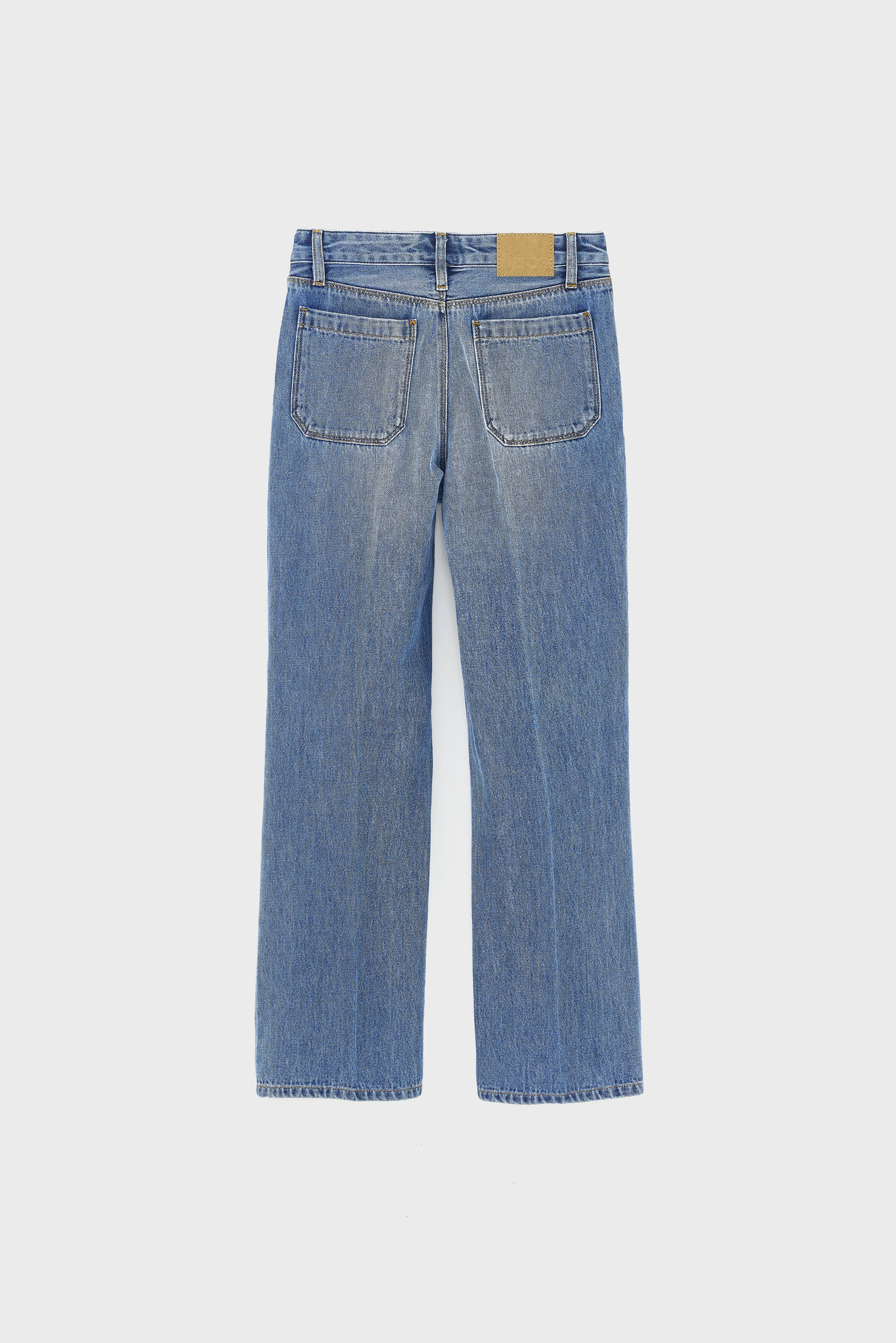 Bellerose Pepy flared medium blue jeans (242 / G / MD BLUE BLEACH)