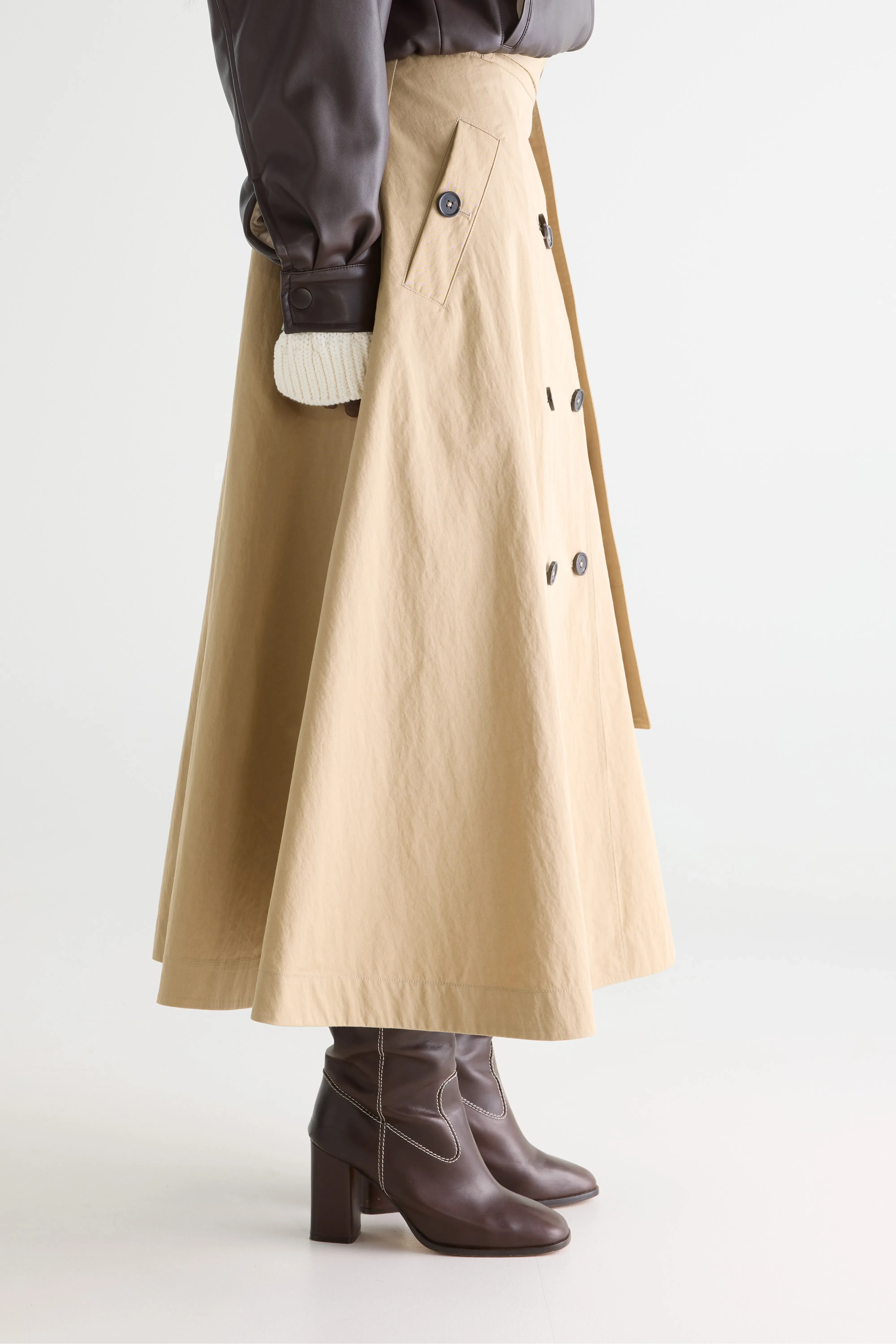 Bellerose Hettie midi skirts (261 / W / EARTH)