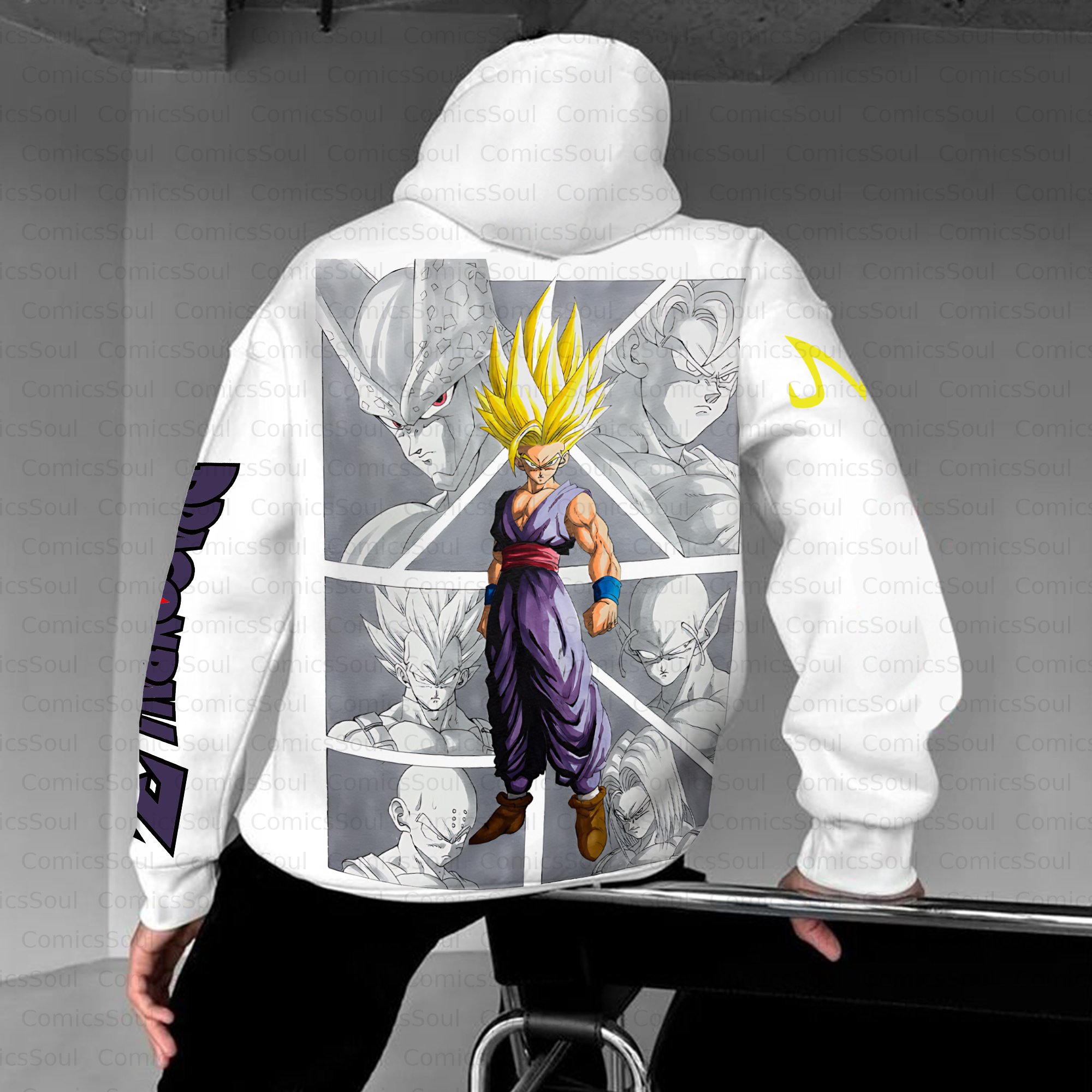 Unisex Anime Inspired Vintage Plush Hoodie