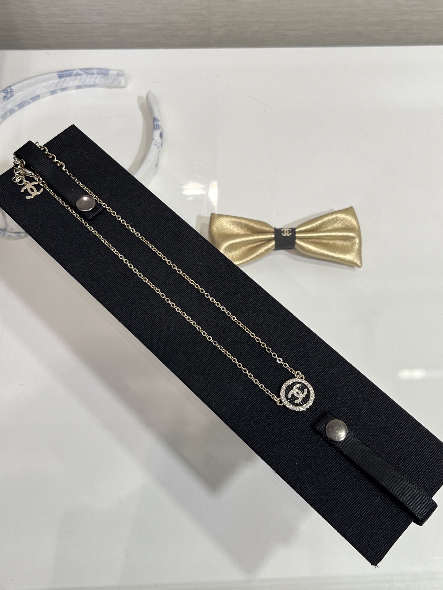 Chanel Diamond CC Round Pendant Necklace - Original Replica Club