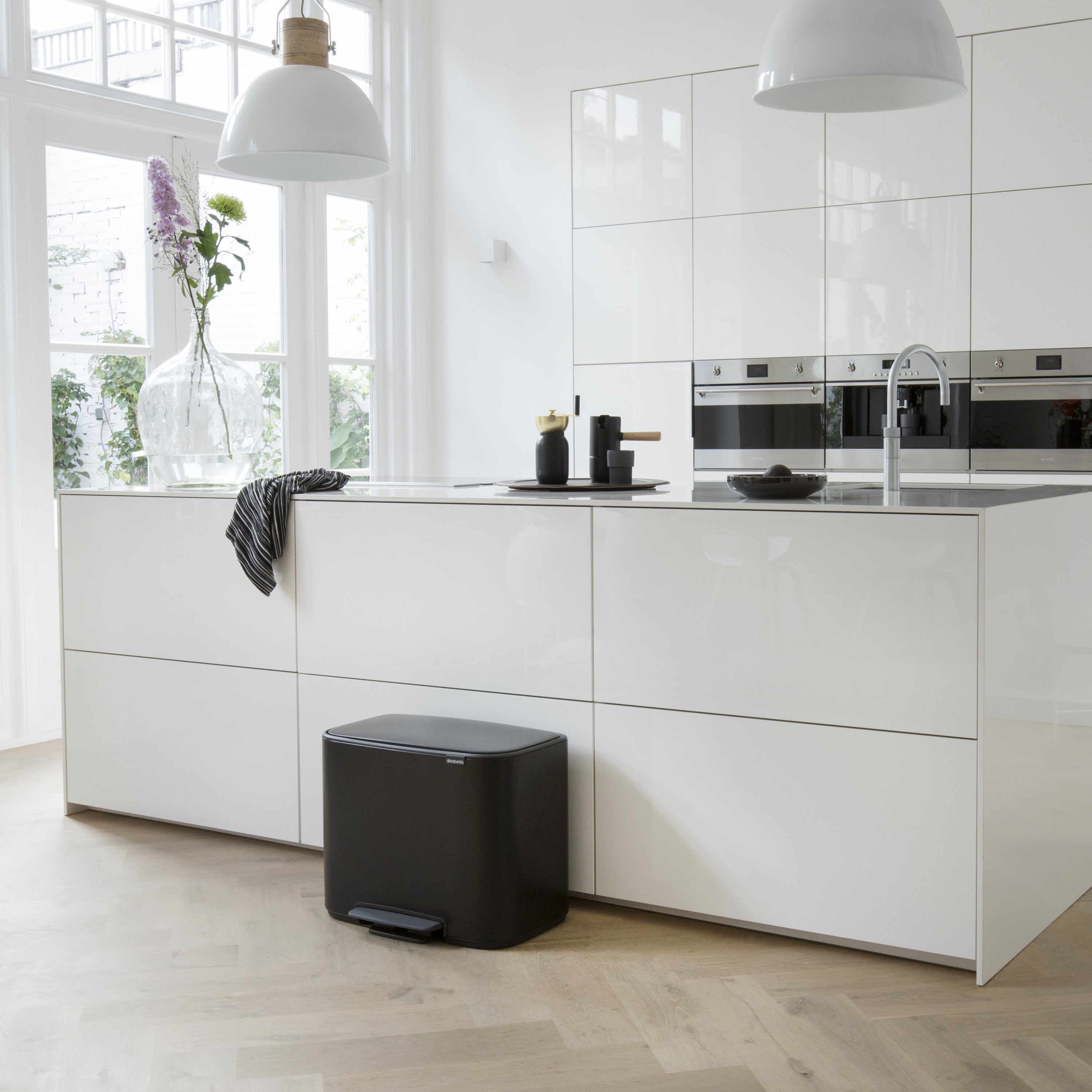 Brabantia Bo Pedaalemmer 11 + 23 L - Zwart
