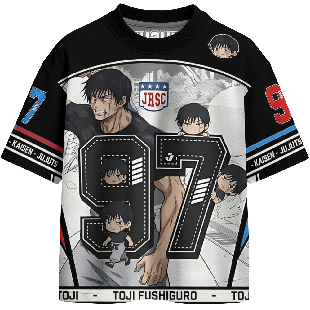 Jujutsu Kaisen Crew Neck Football Jersey