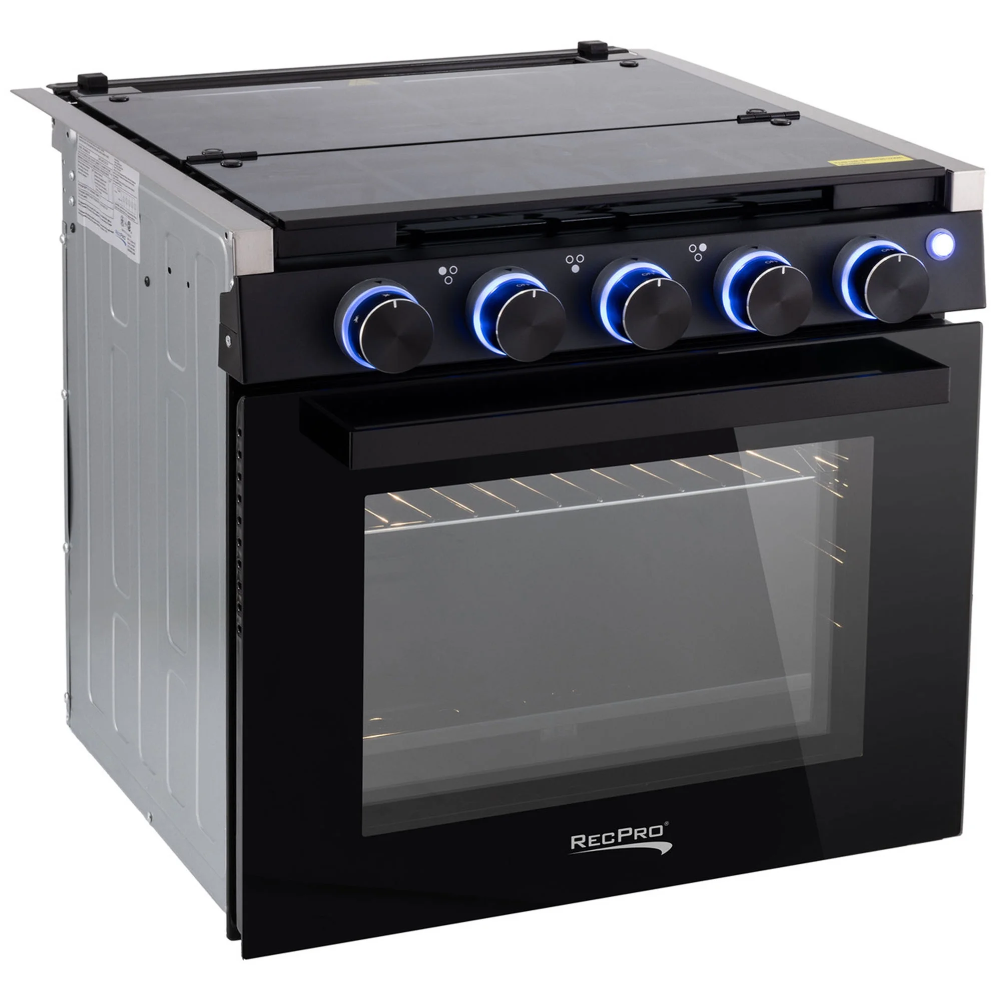 RecPro 17 Inch 3 Burner Propane RV Stove Gas Range without Hood, Silver - Image 11