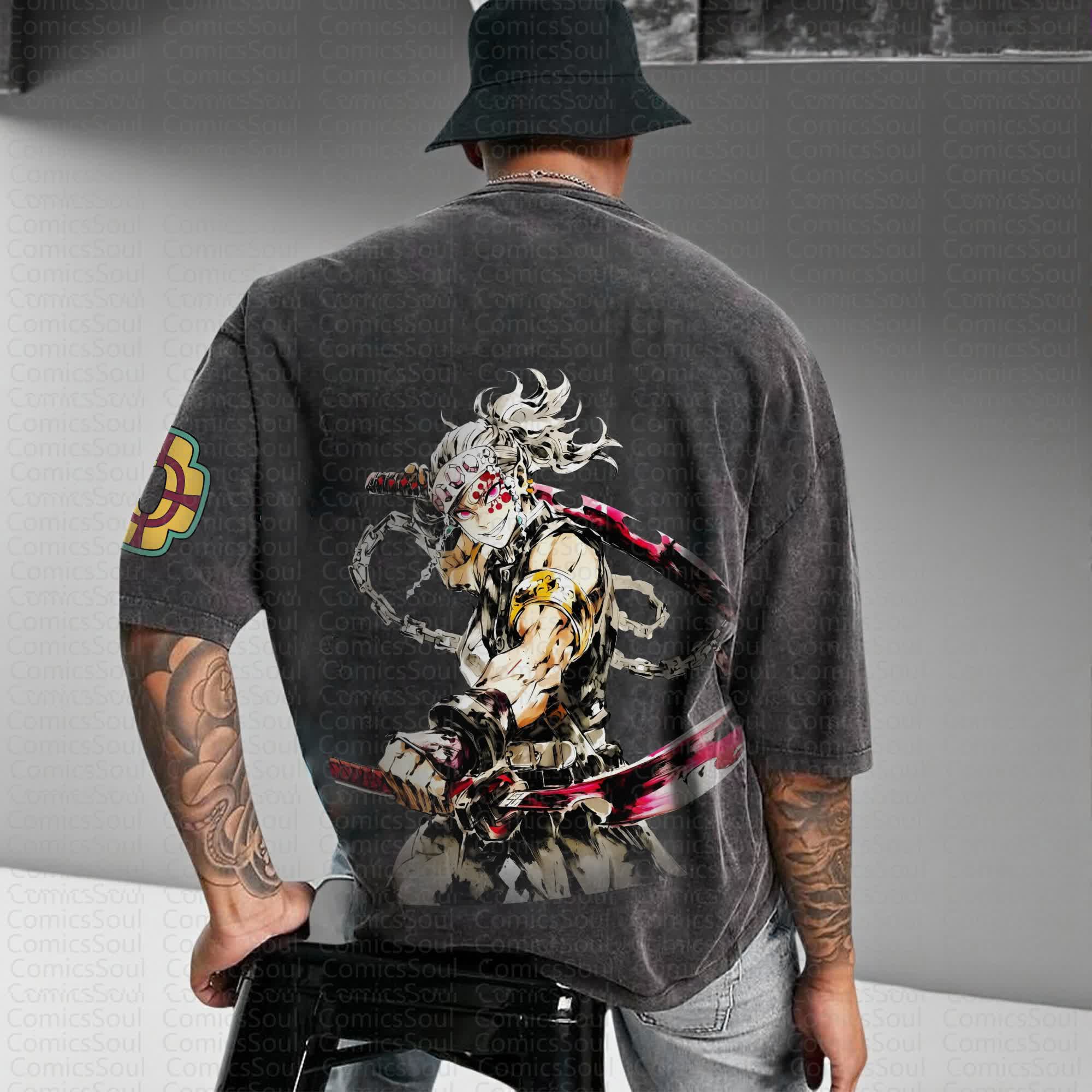 Unisex Anime Inspired Vintage Washed T-Shirt丨Comicssoul