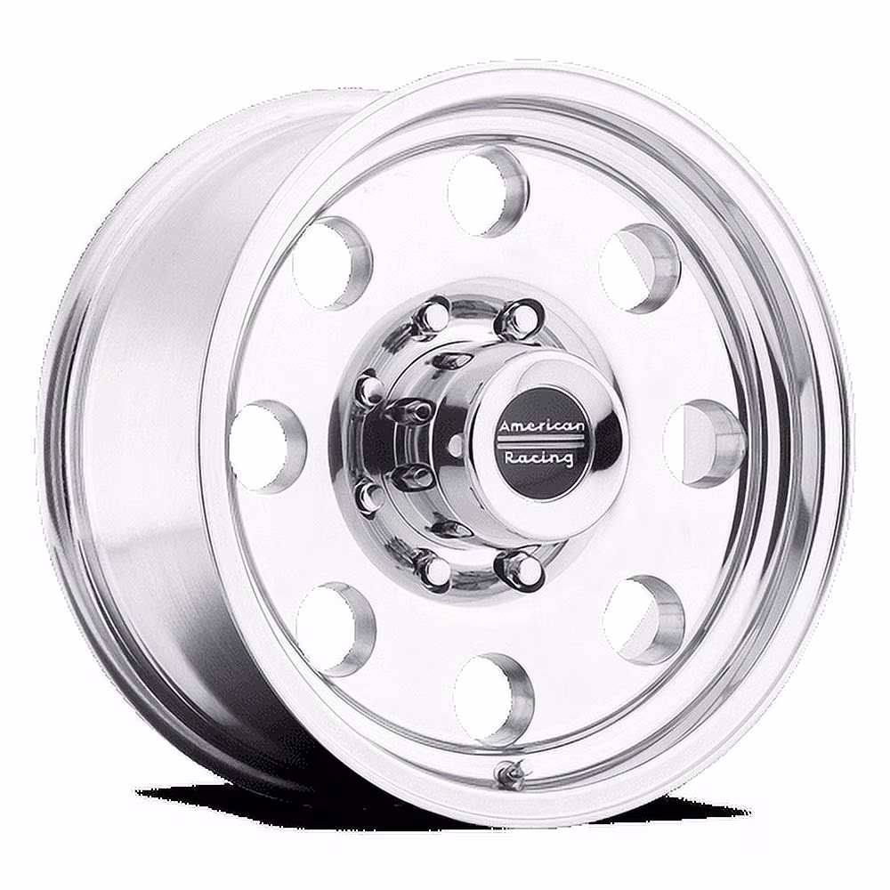 17" American Racing AR172 Baja 17x8 6x5.5 Polished Wheel 0mm Truck Rim
