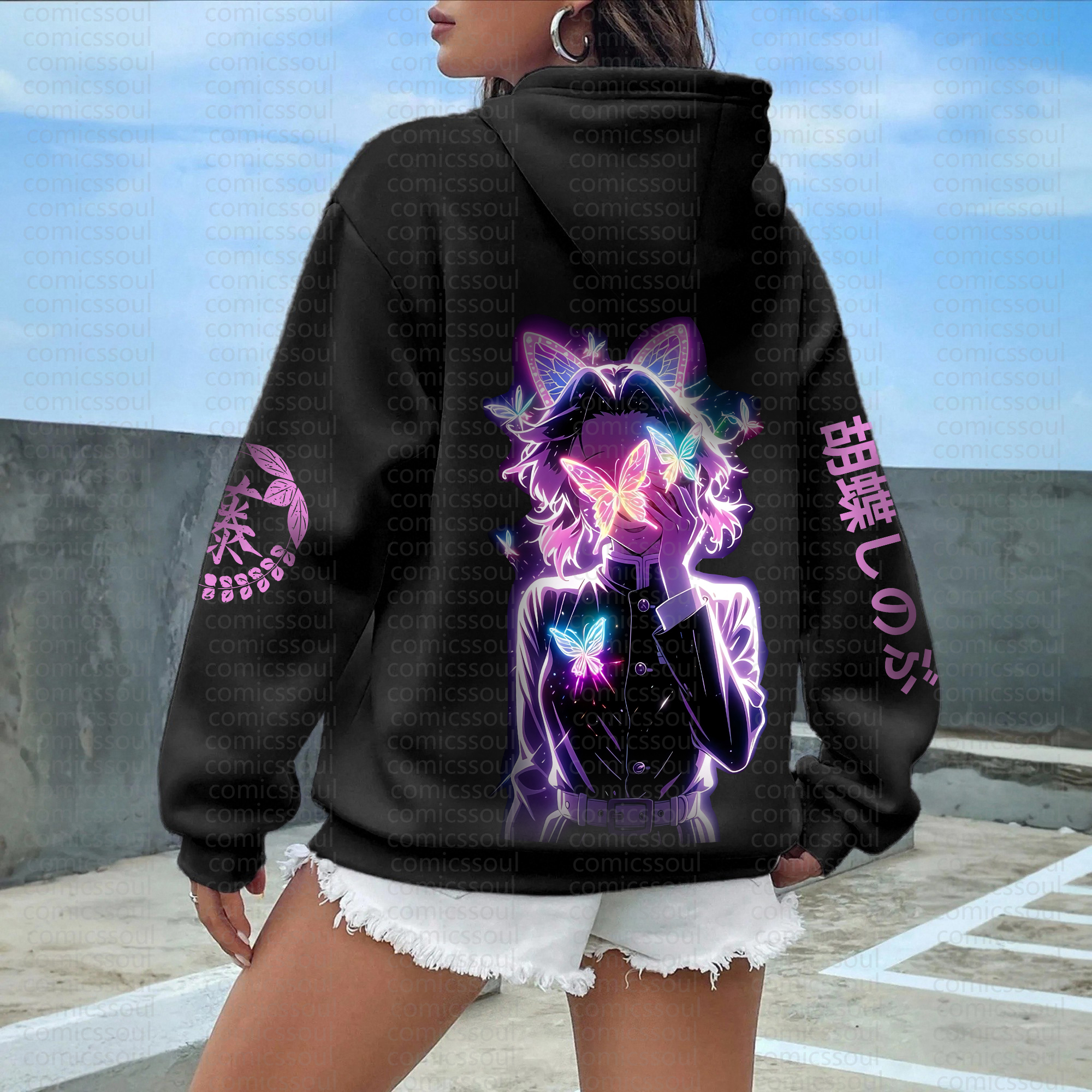 Unisex Anime Graphic Streetwear Vintage Hoodie丨Comicssoul
