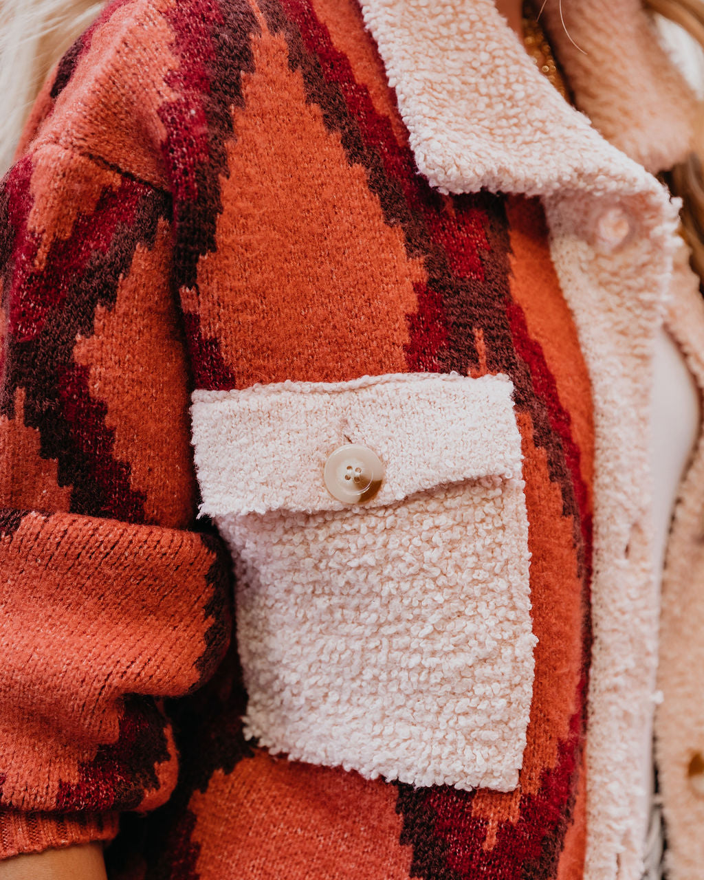 Parkside Patterned Knit Jacket - Se7enfashion