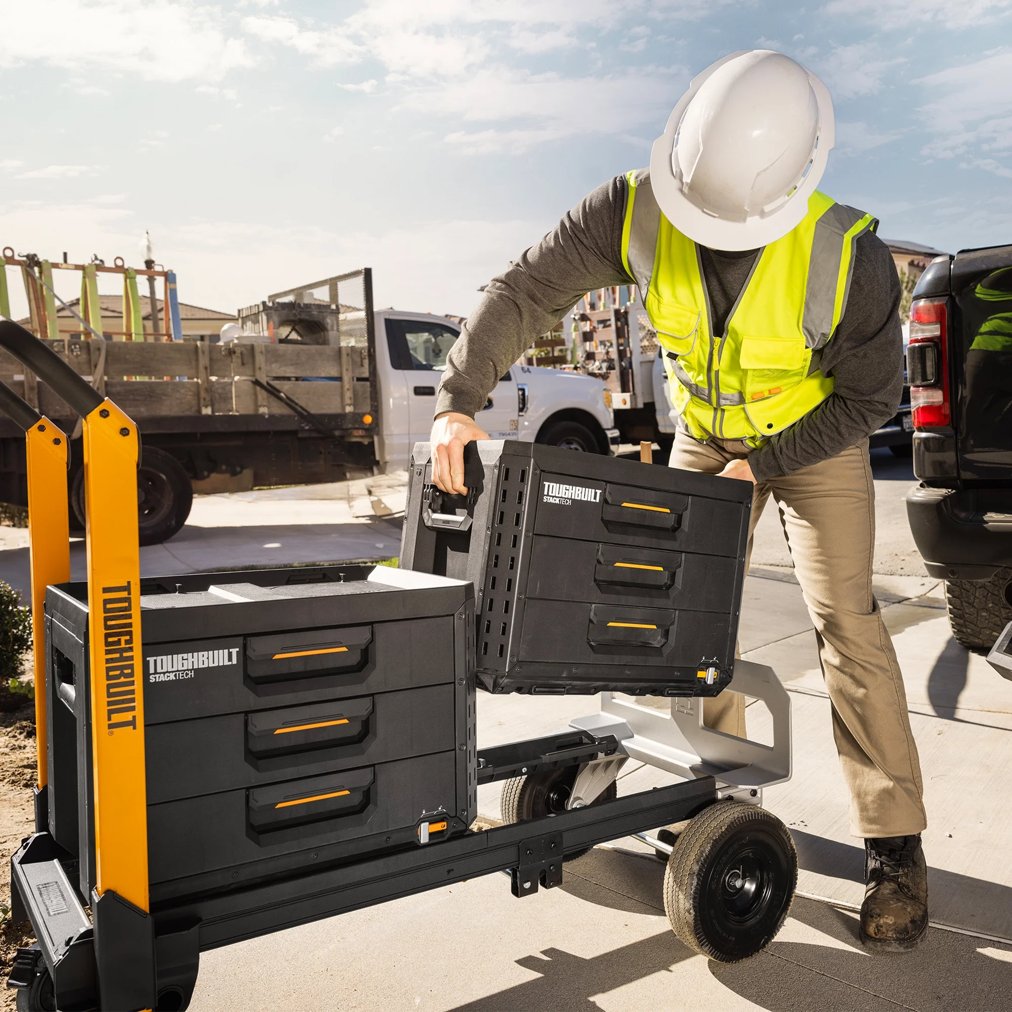 ToughBuilt StackTech 1 Drawer Toolbox, Heavy-Duty Stackable Tools Storage, 50 lb Capacity - Image 22