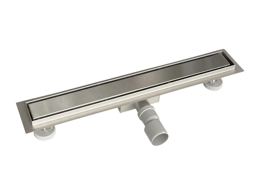 Canaleta de ducha acero inoxidable Desagüe 2 en 1 enlosable doble cara Plato 80cm