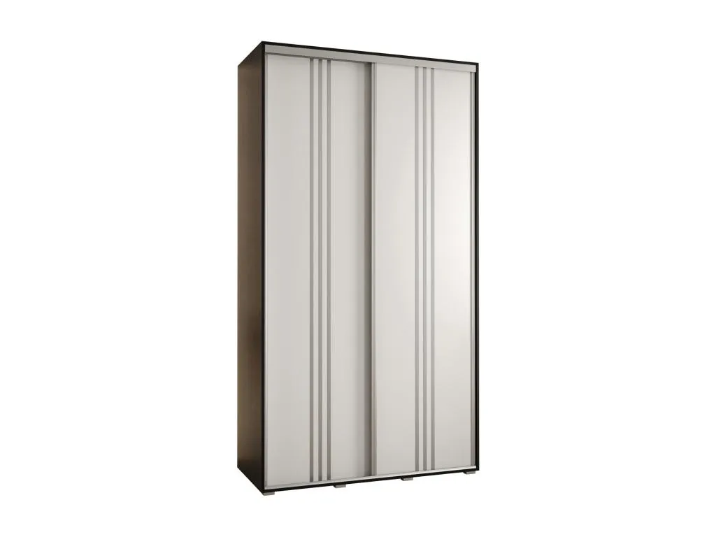 ARMARIO Hogarve 6 DE PUERTAS CORREDERAS 235.2/130/60 2 puertas (Negro/Blanco/Plata) 36902exyu
