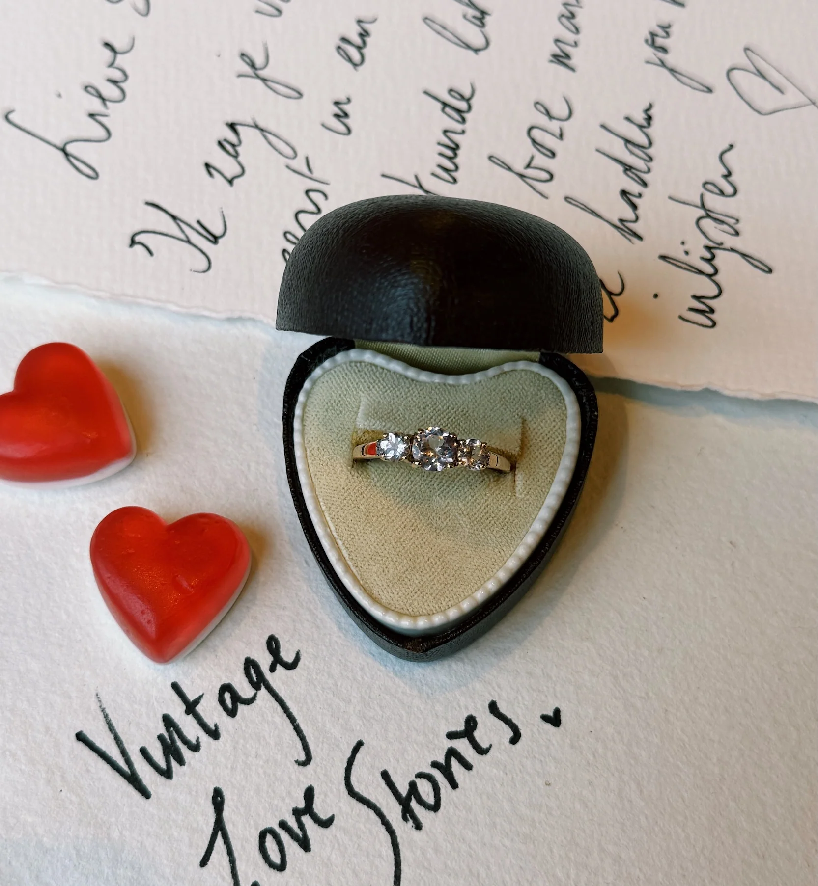 Vintage Morganite Rising Horizon Ring 10K