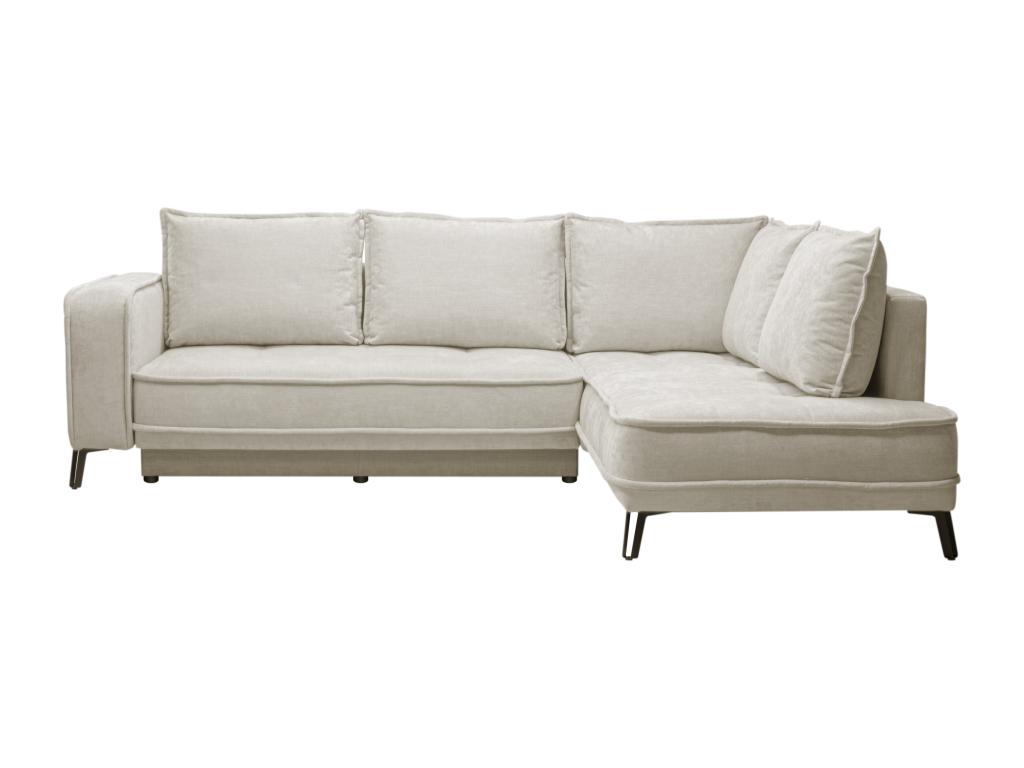 Sofá rinconera derecho de tela beige de maison céphy