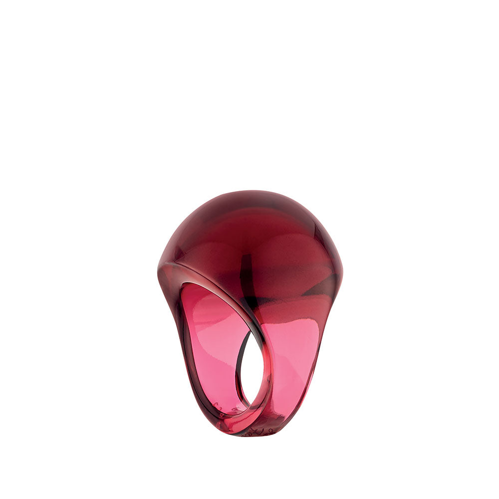 BAGUE CABOCHON - CRISTAL ROUGE
