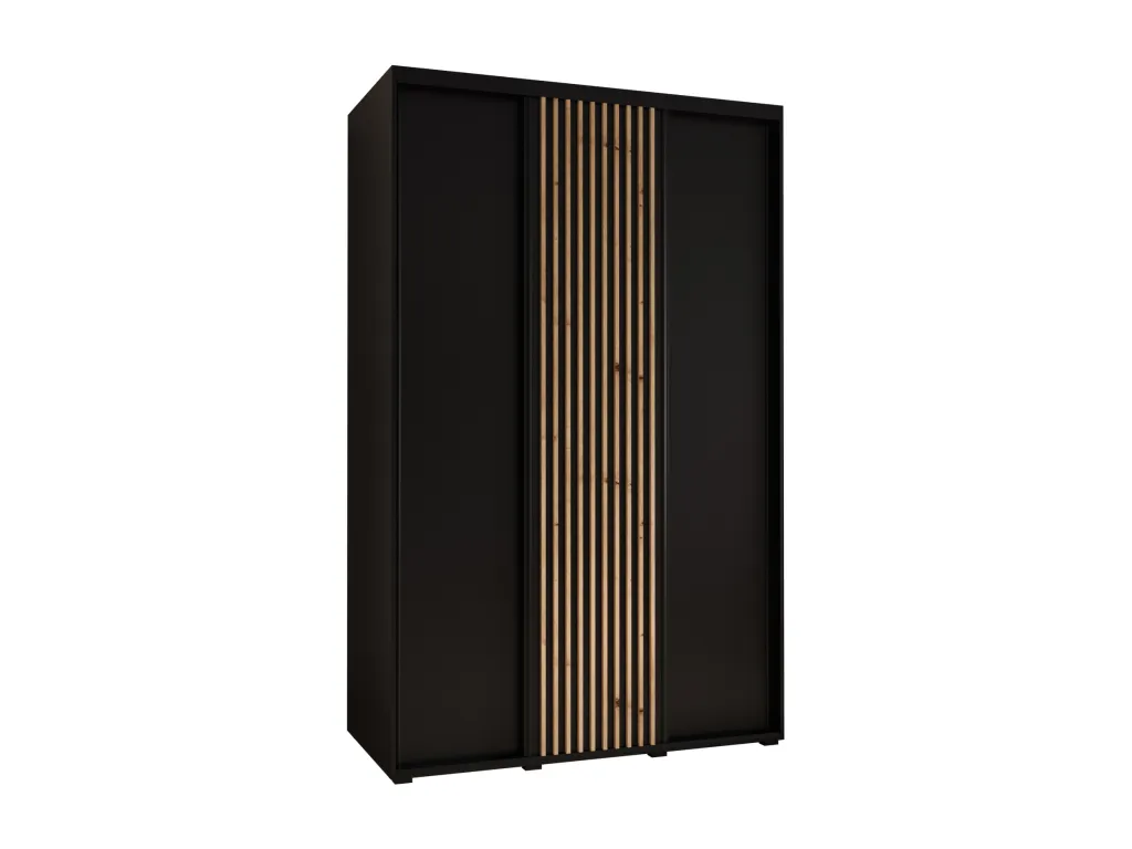 ARMARIO Homepleno 1 DE PUERTAS CORREDERAS 205.2/150/60 3 puertas (negro/negro) ozcg99943