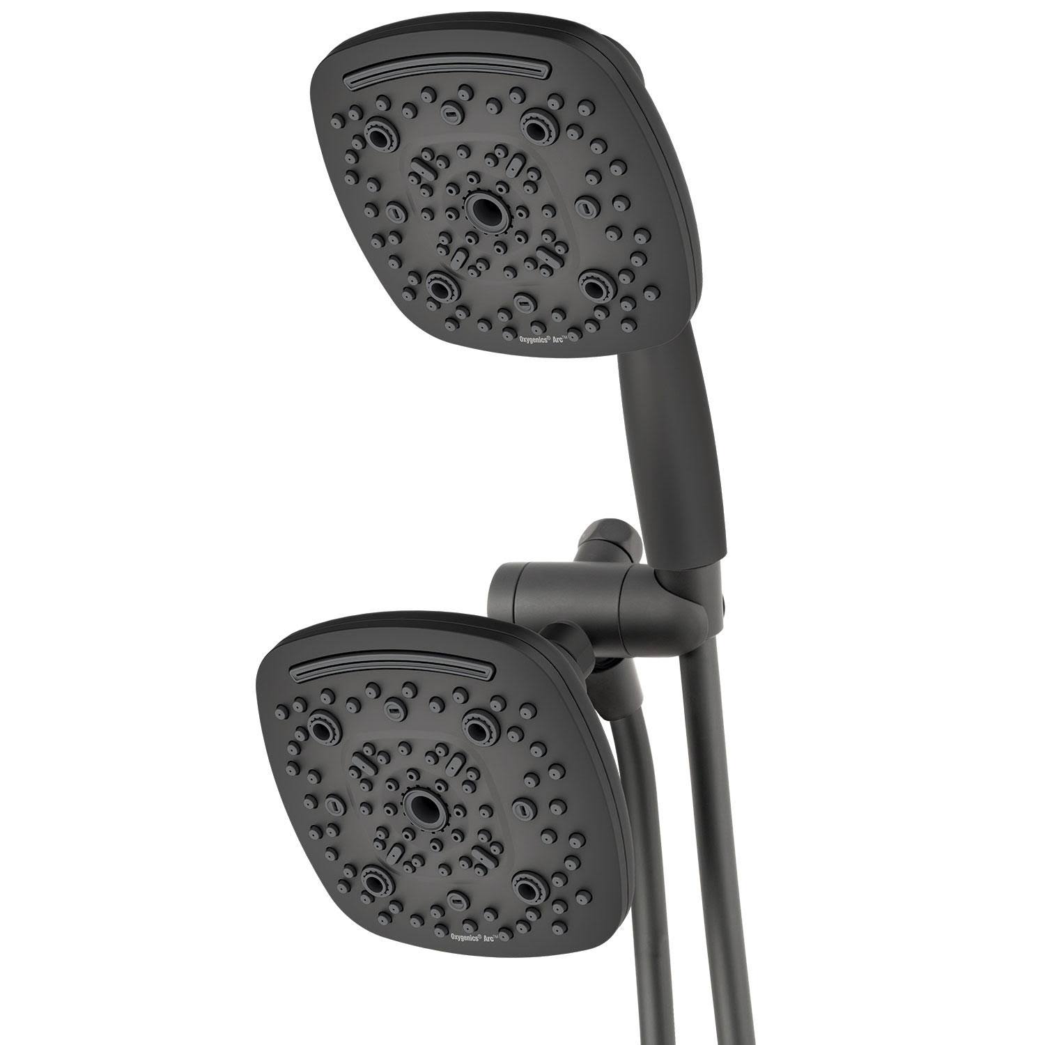 Oxygenics Arc 80-Setting Combo Shower Head - Matte Black(Matte Black)