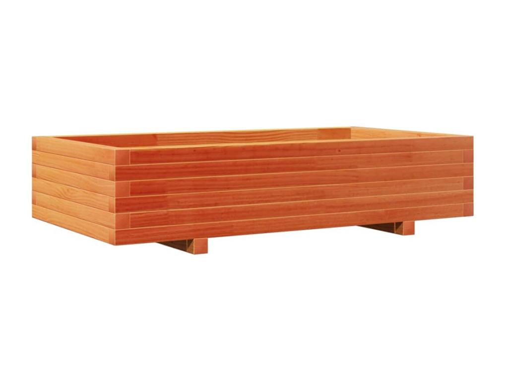 Decoratodo  madera maciza de pino marrón cera 110x60x26,5 cm