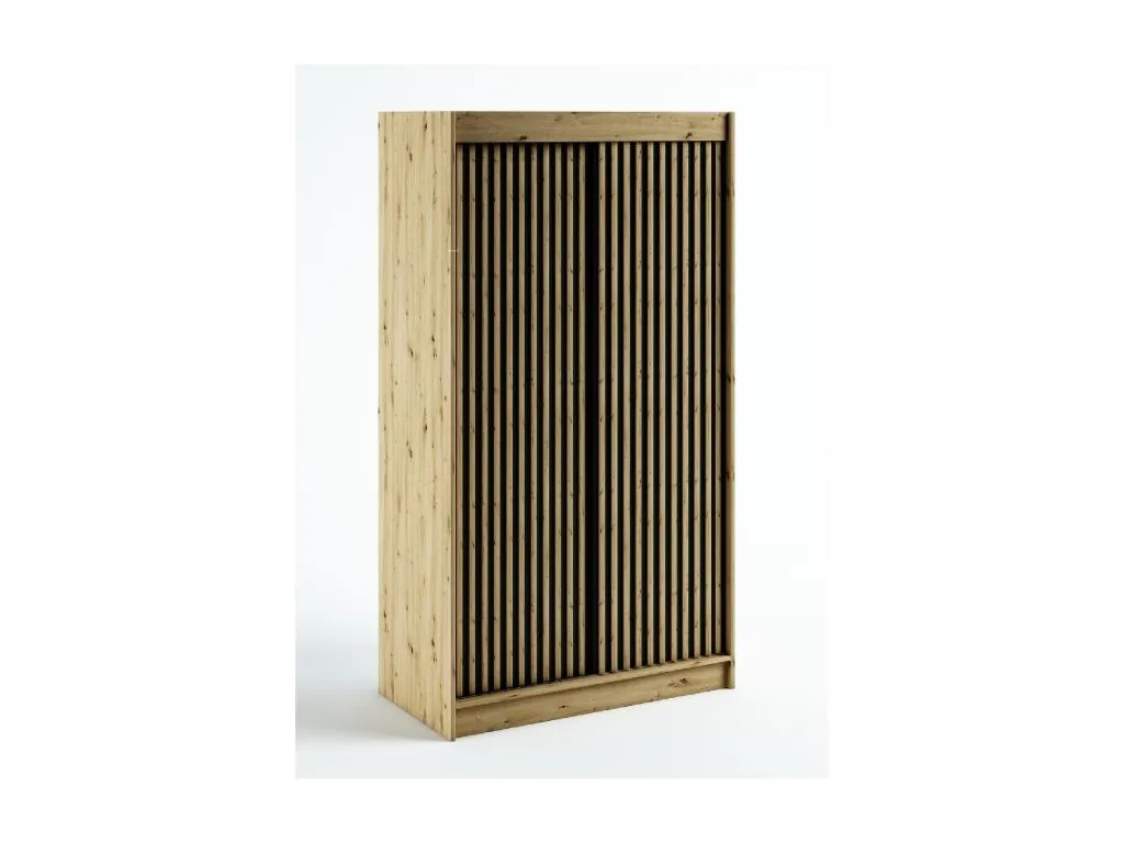 ARMARIO Luxmbls 1 DE PUERTAS CORREDERAS 200/120/62 2 puertas (artisan/negro/artisan) 43115XHQI