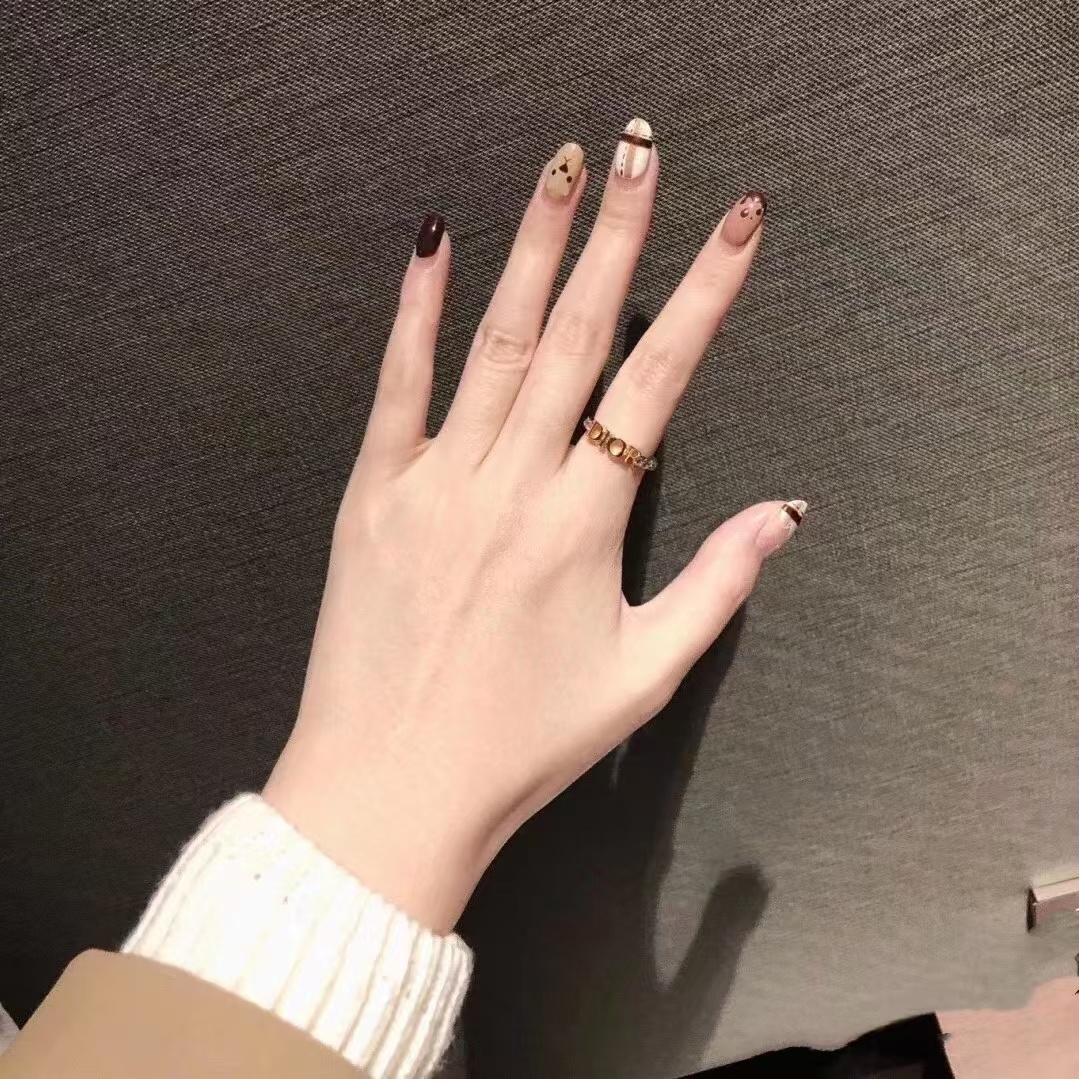 Dior Letters Diamond Paved Ring - Original Replica Club