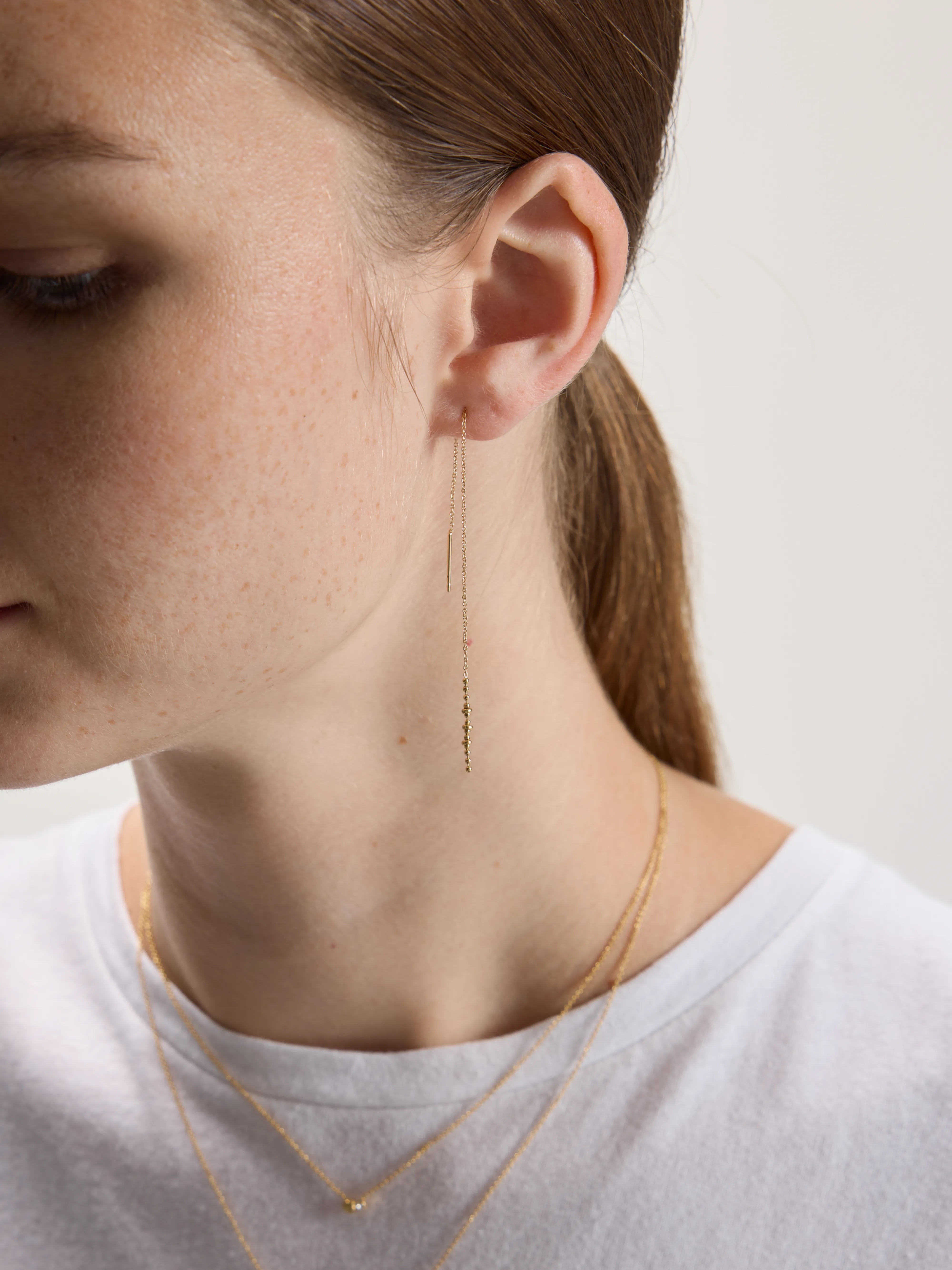 Bellerose Océane Adjustable Chain Earrings (242 / W / GOLD)