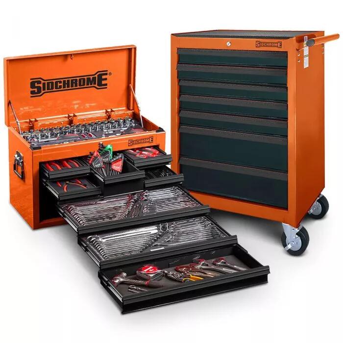 SIDCHROME 262PC MET/AF TOOL KIT - ORANGE SCMT10159O