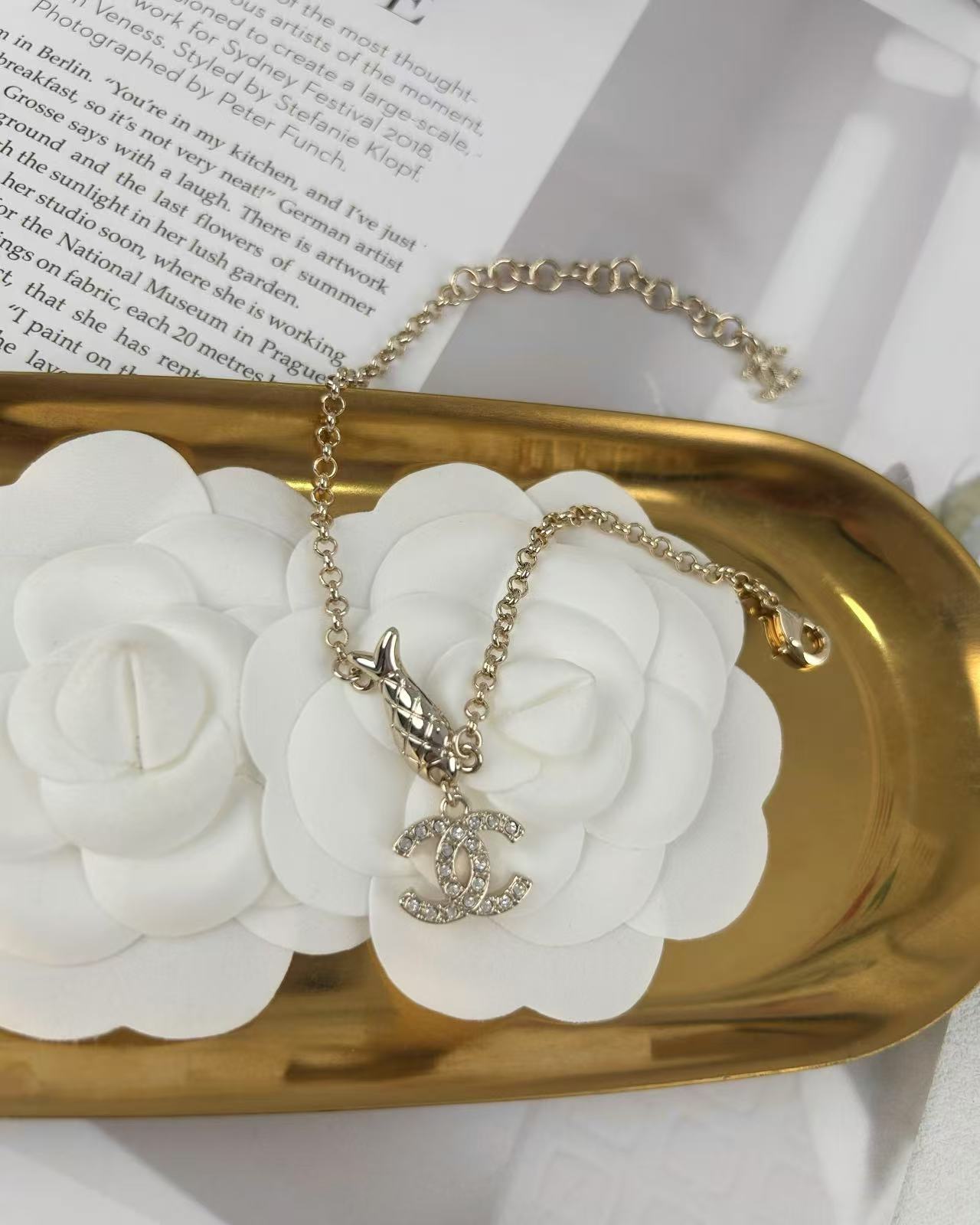 Chanel Light Gold Fish Bracelet - Original Replica Club
