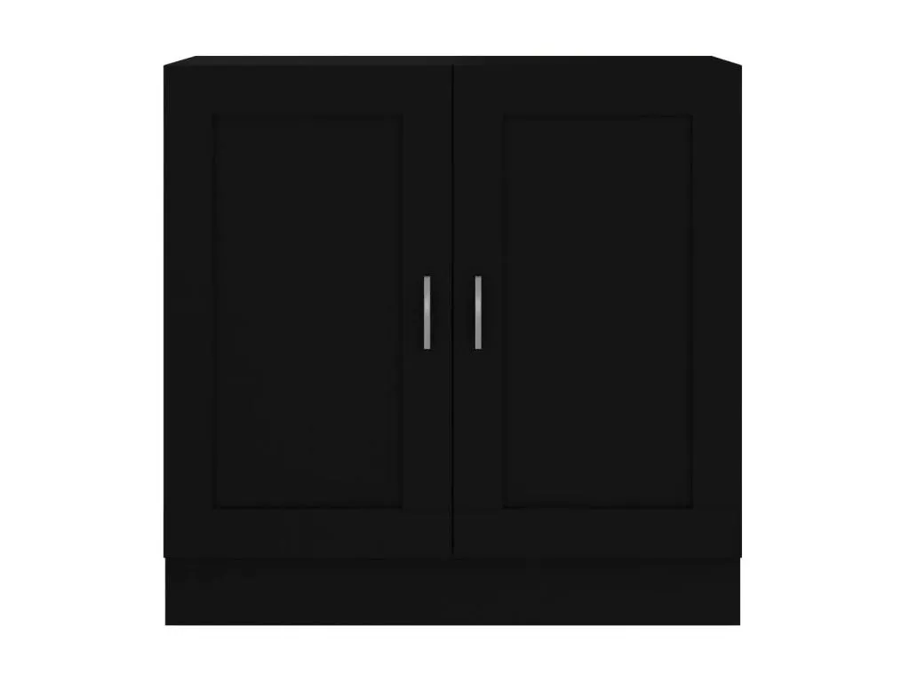 Armario de libros Hogarmini contrachapada negro 82.5x30.5x80 cm skku93509